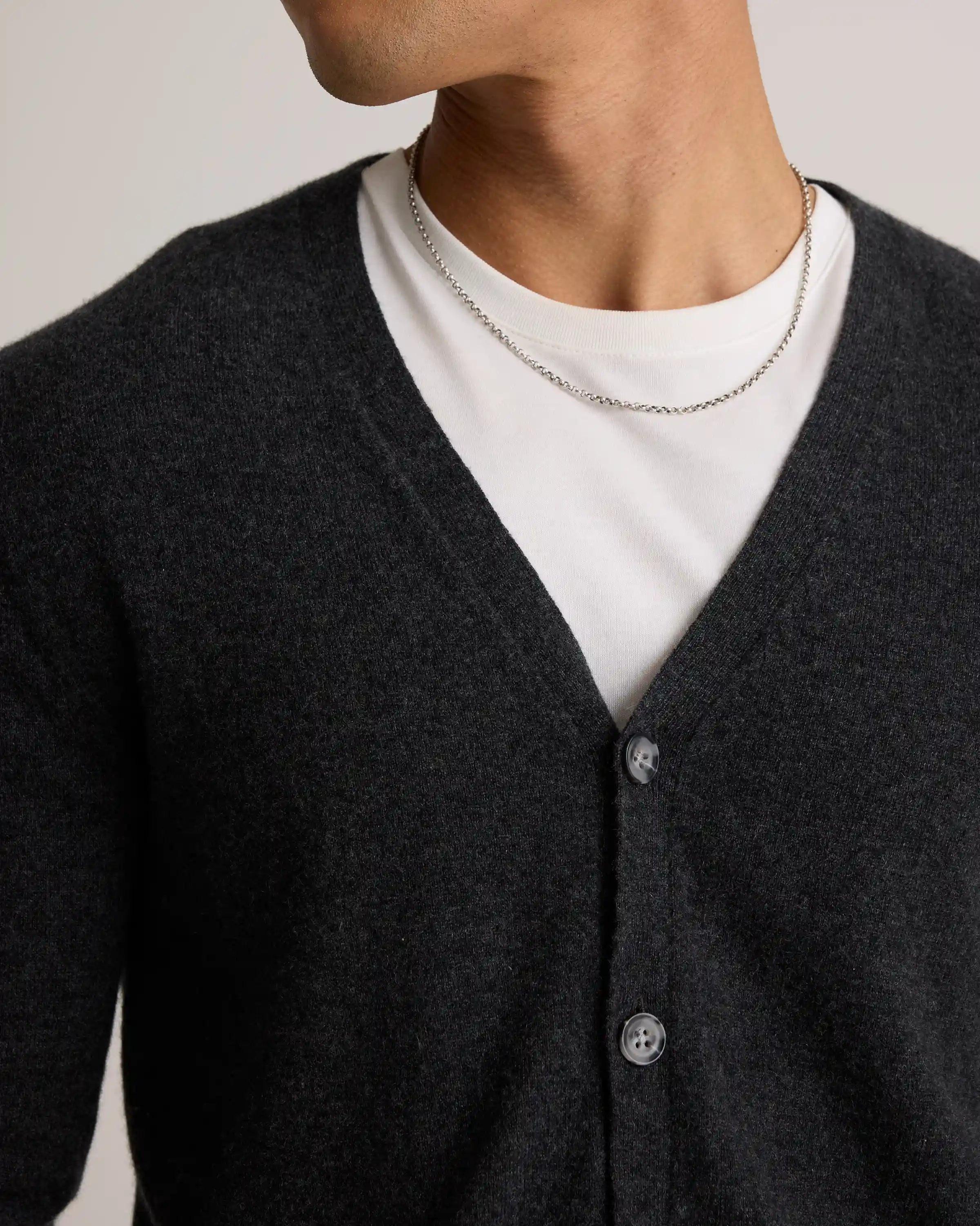 Mongolian Cashmere Cardigan Sweater
