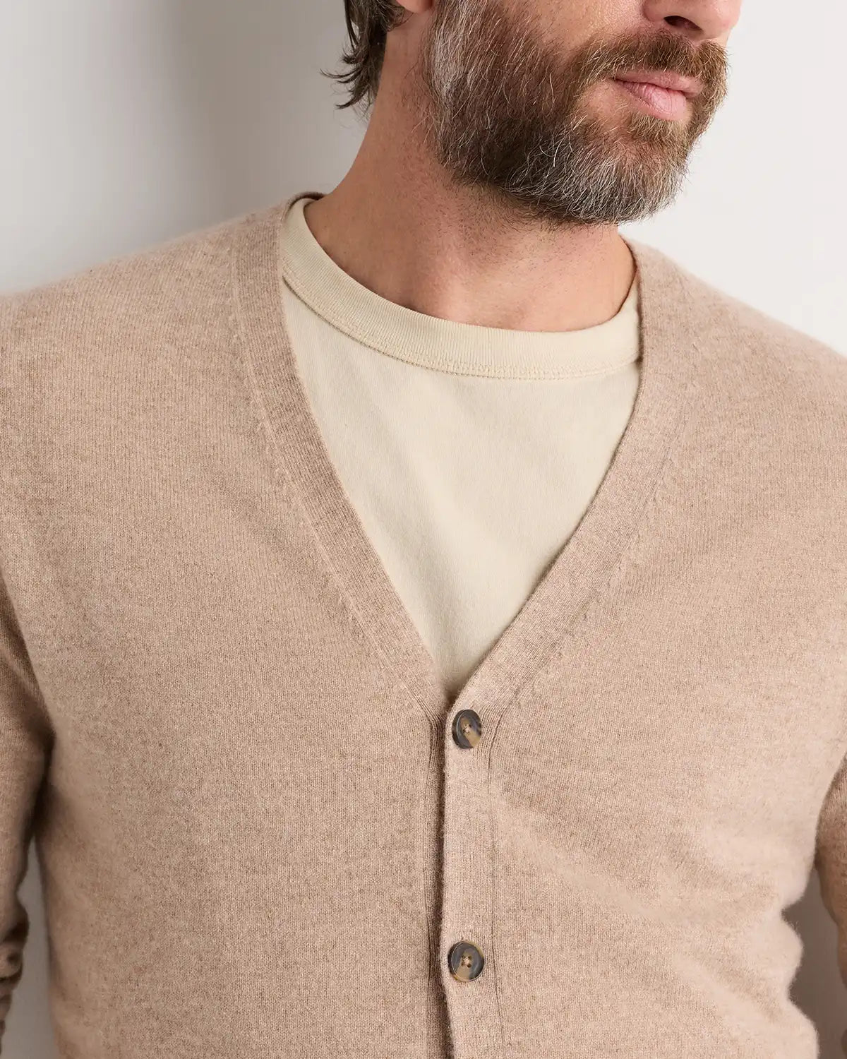 Mongolian Cashmere Cardigan Sweater