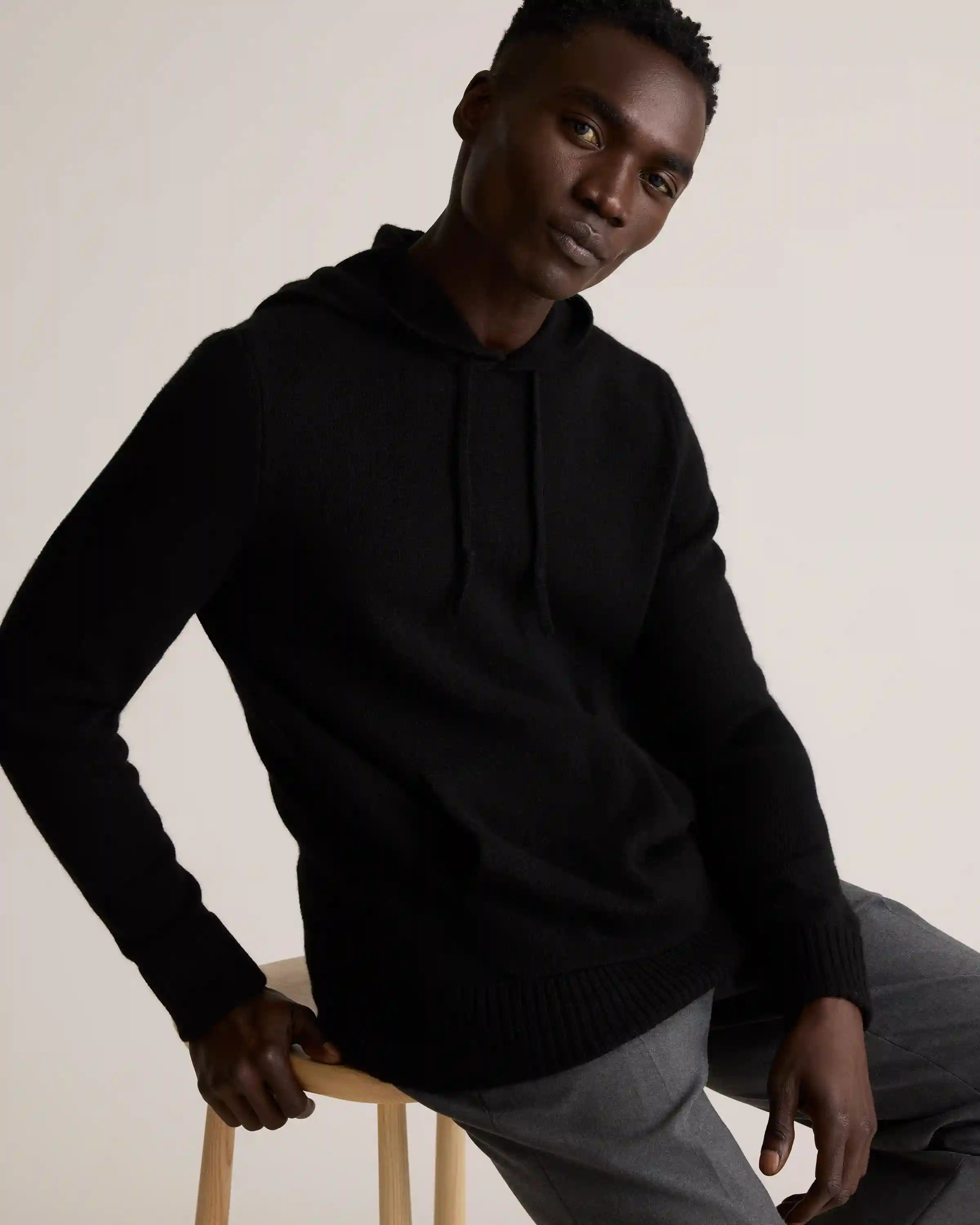 100% Yak Wool Pullover Hoodie