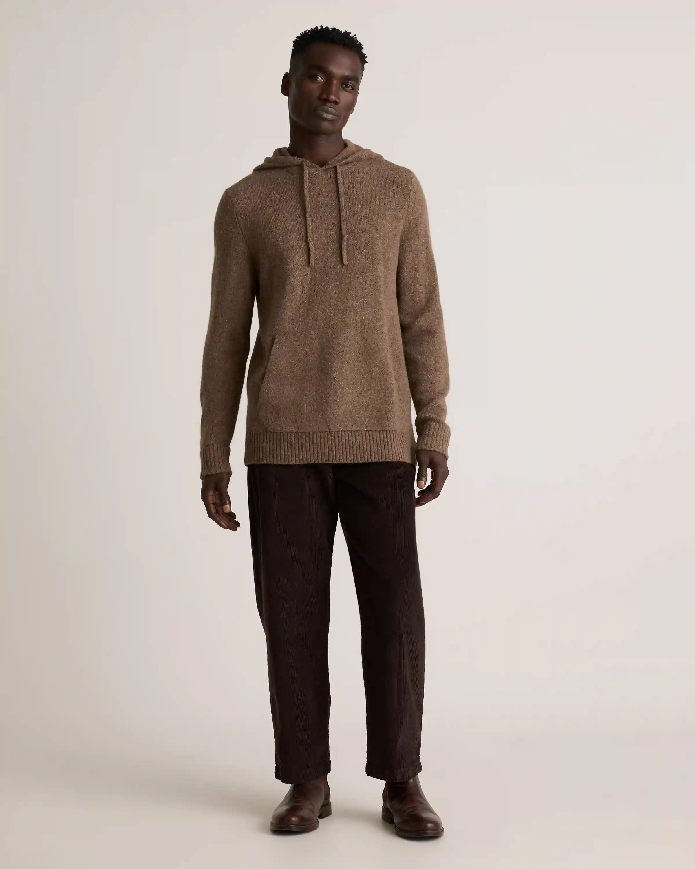 100% Yak Wool Pullover Hoodie