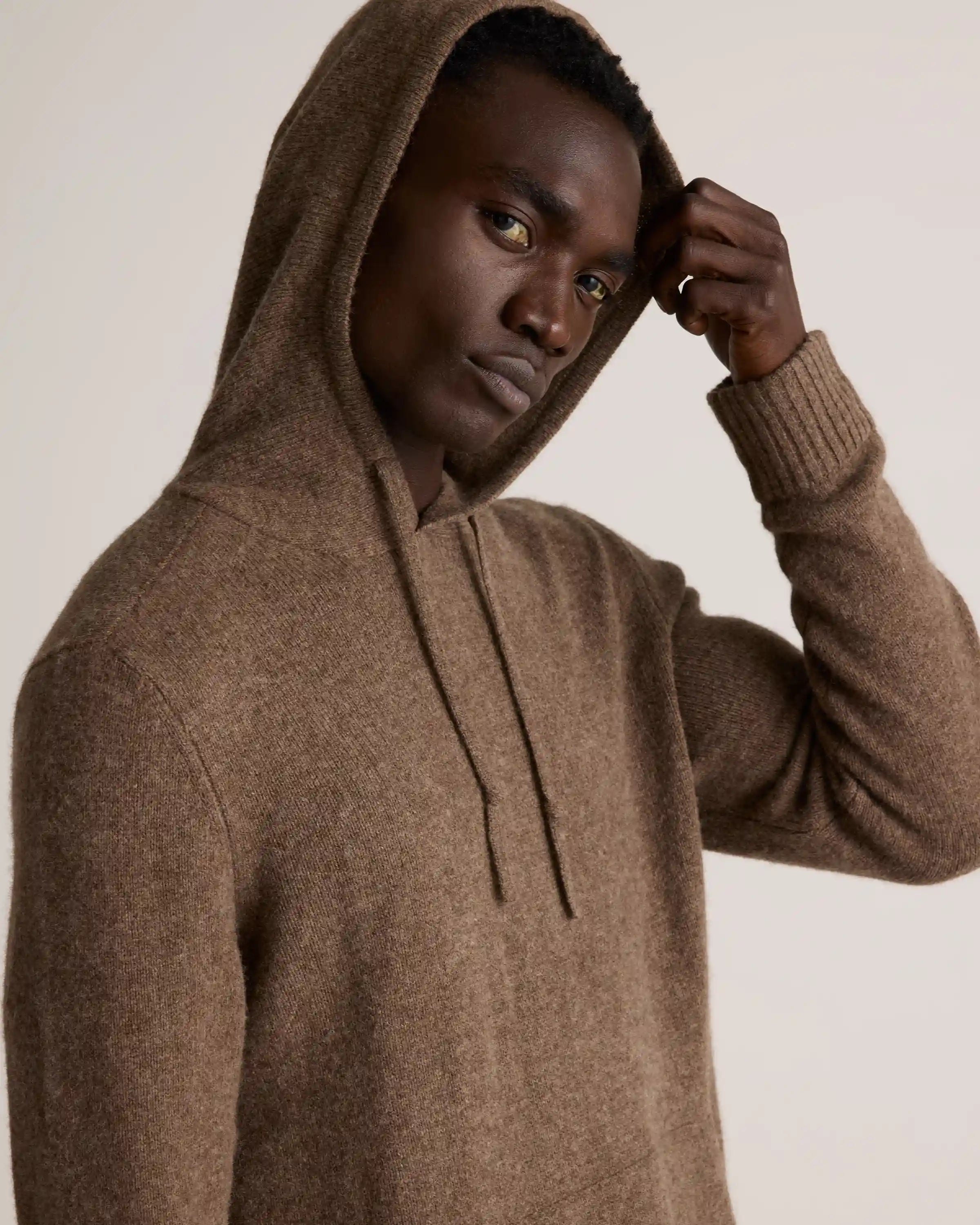 100% Yak Wool Pullover Hoodie