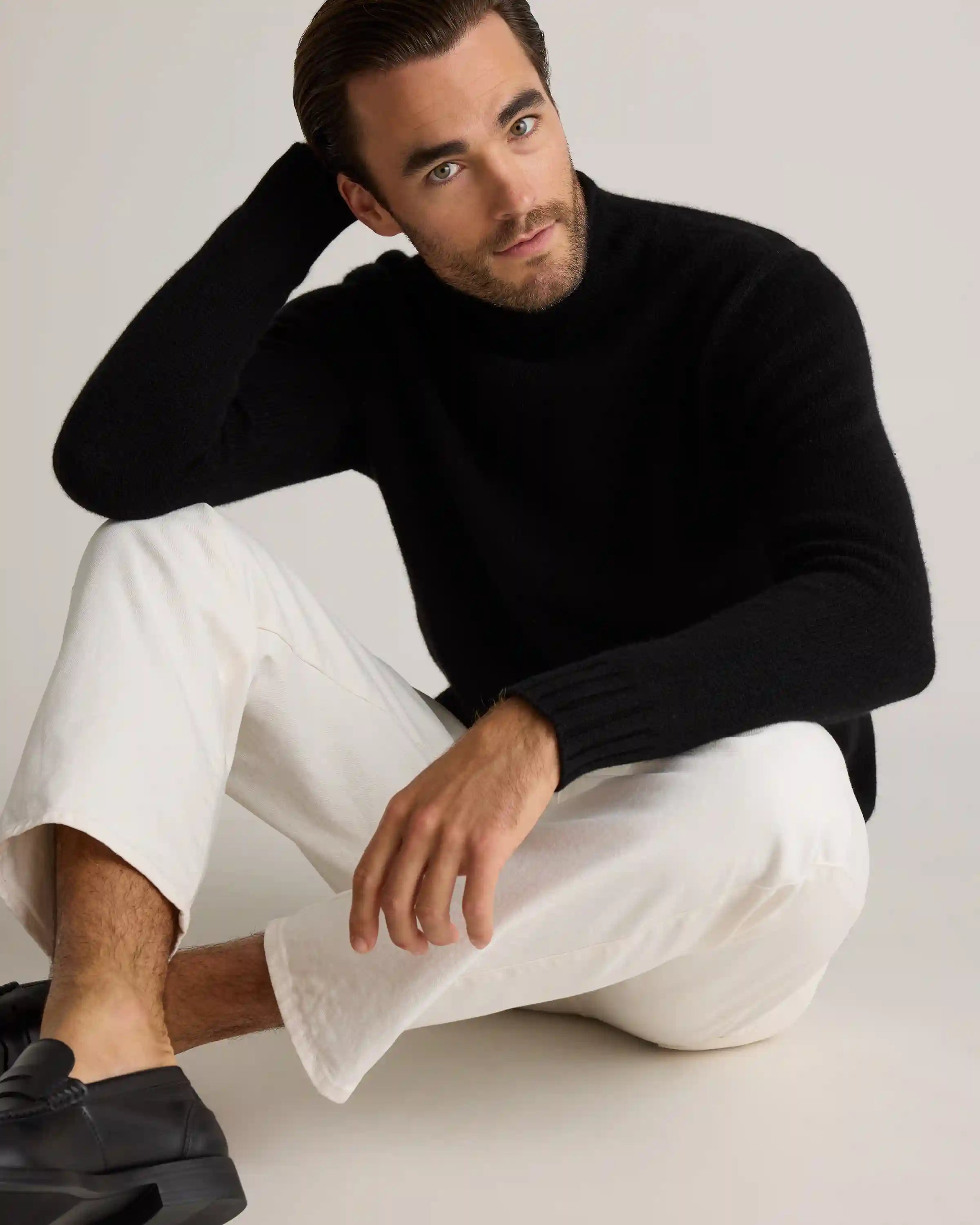 100% Yak Wool Roll Neck Sweater