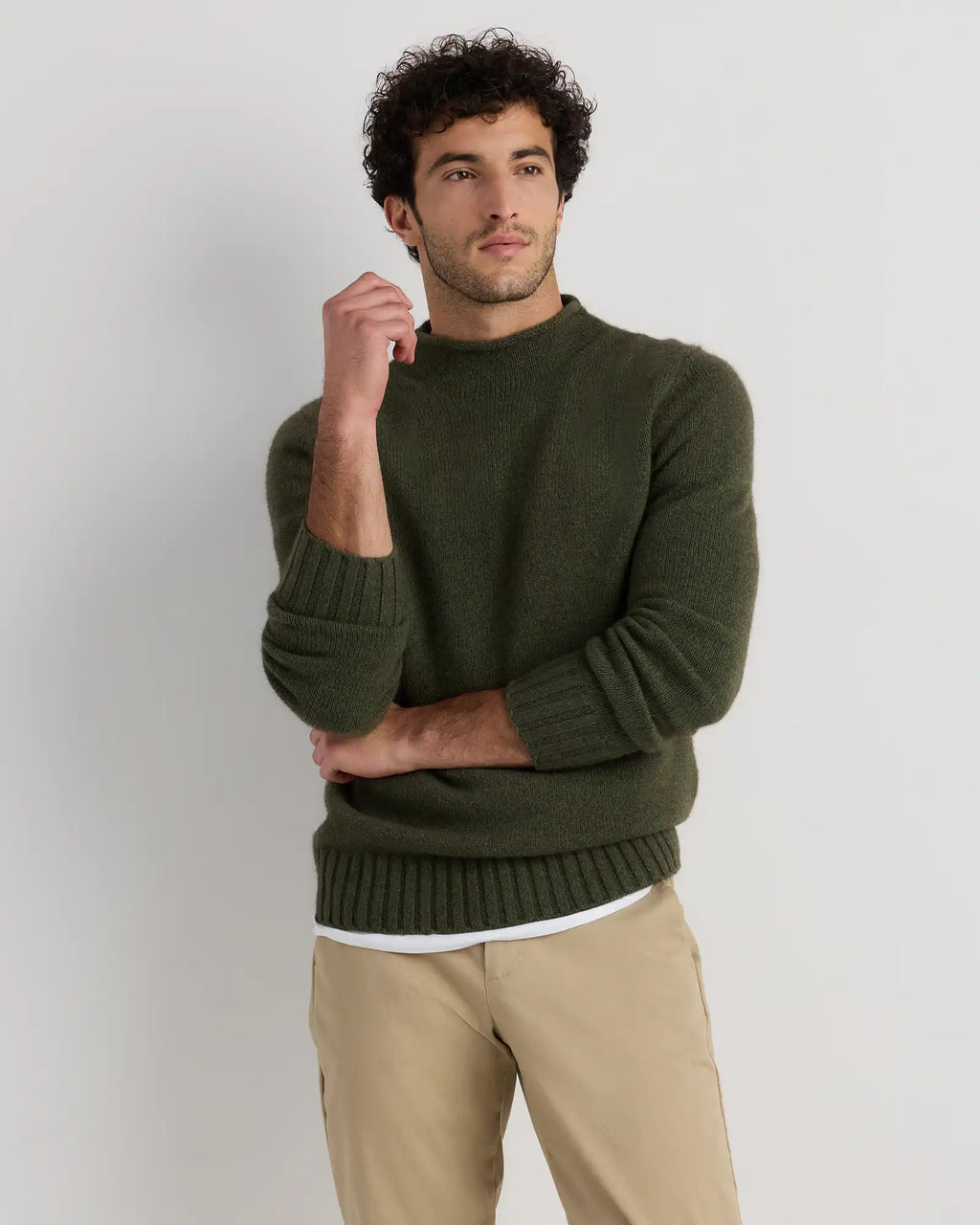 100% Yak Wool Roll Neck Sweater