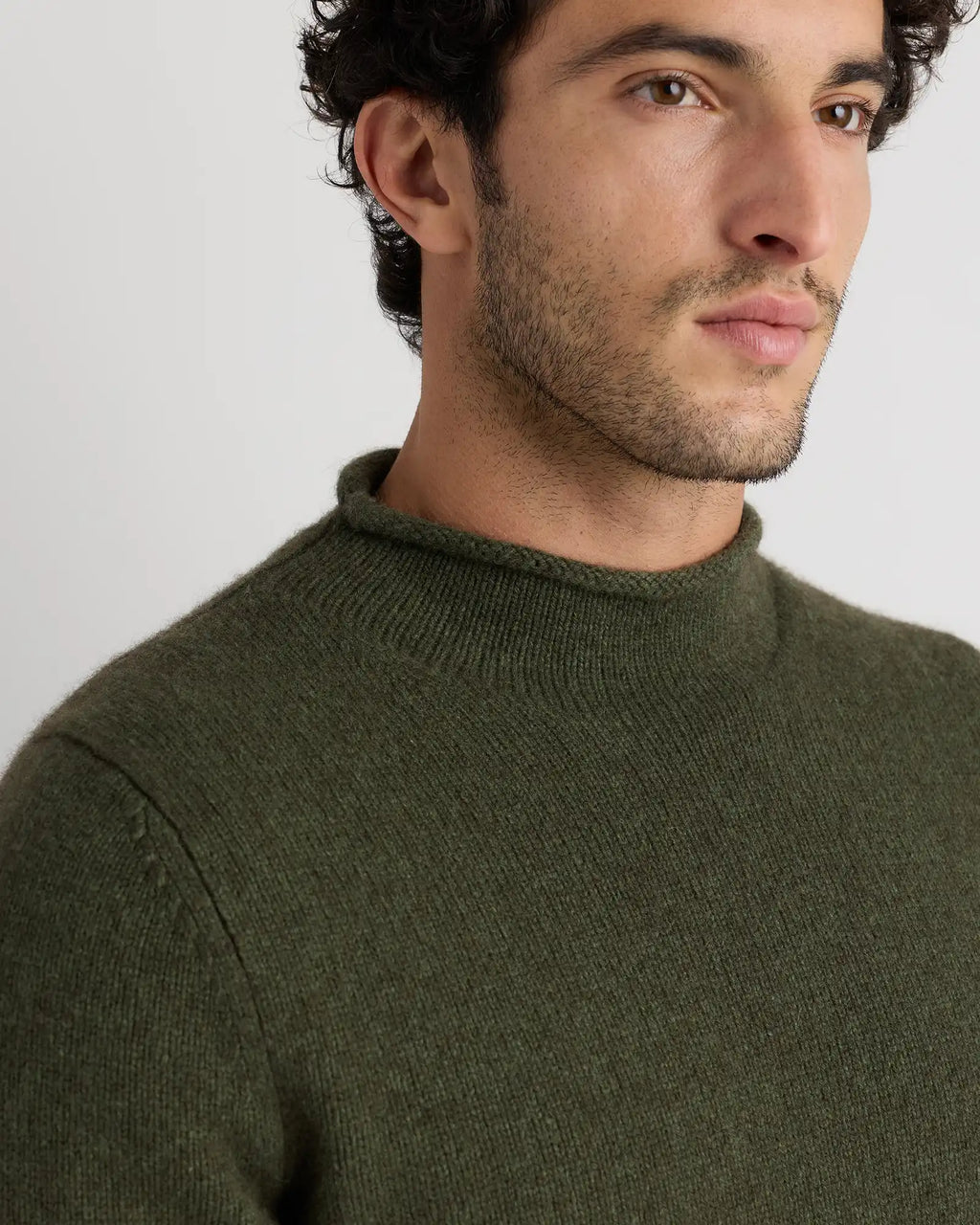 100% Yak Wool Roll Neck Sweater