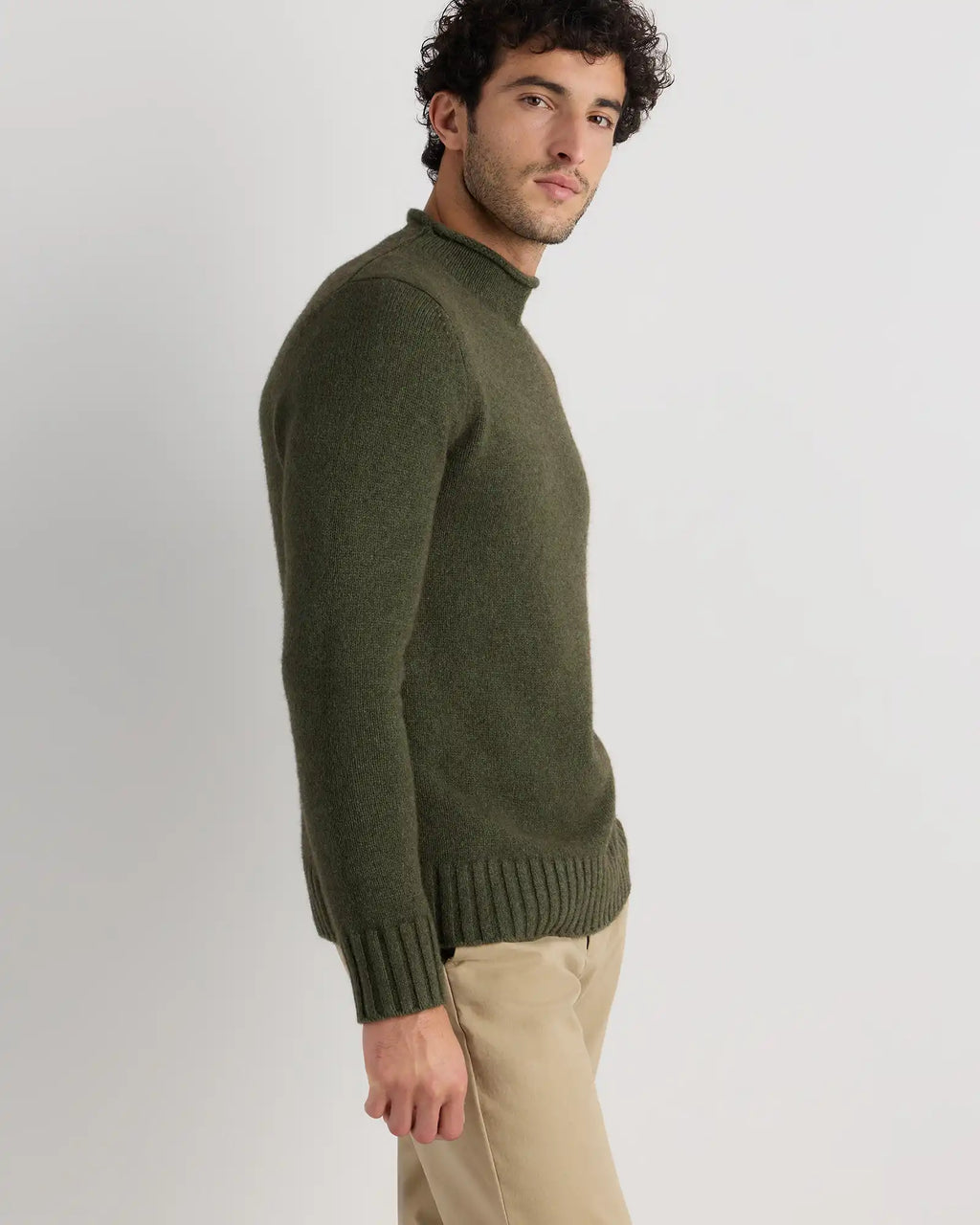 100% Yak Wool Roll Neck Sweater