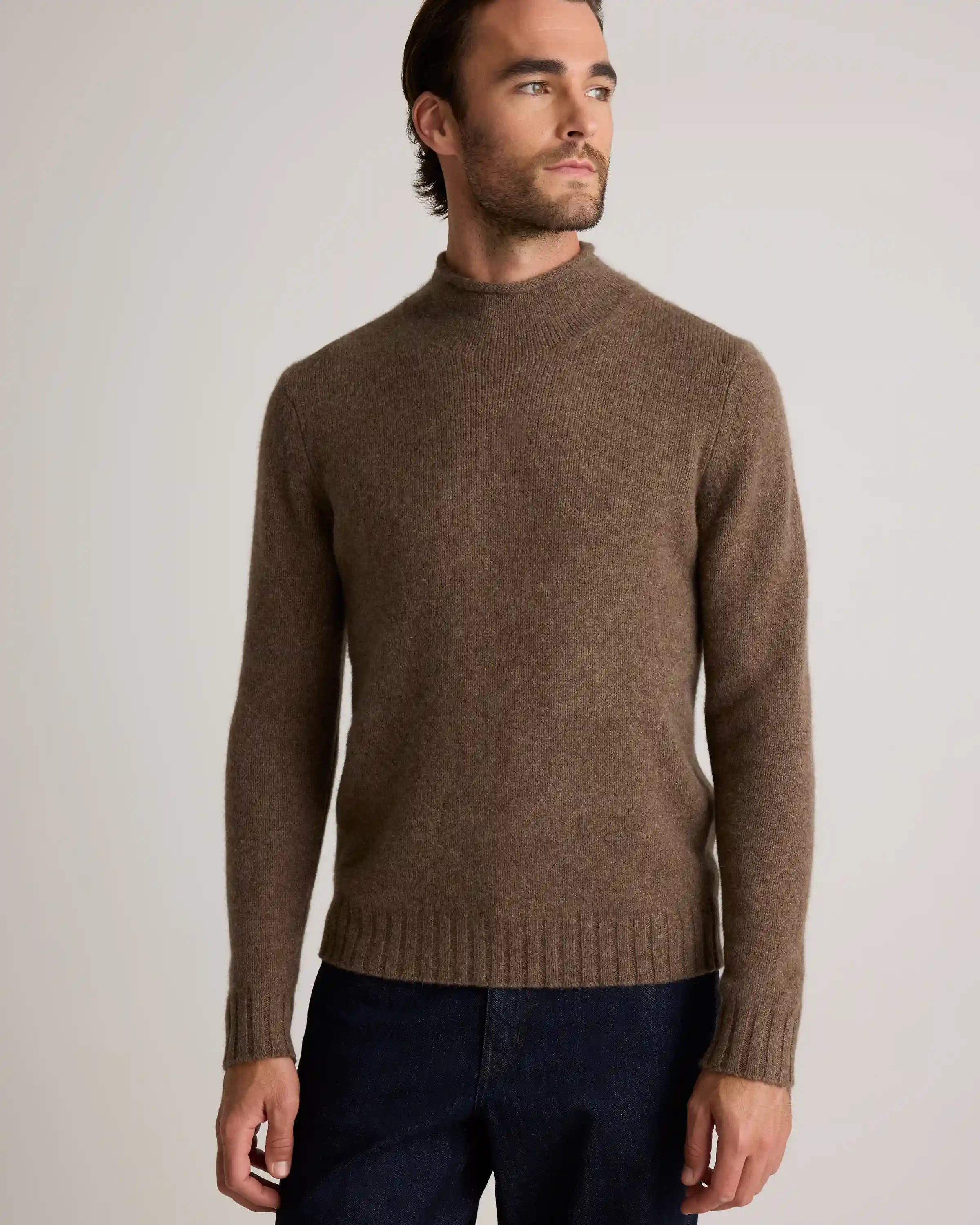 100% Yak Wool Roll Neck Sweater