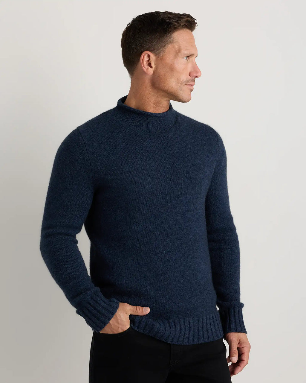 100% Yak Wool Roll Neck Sweater