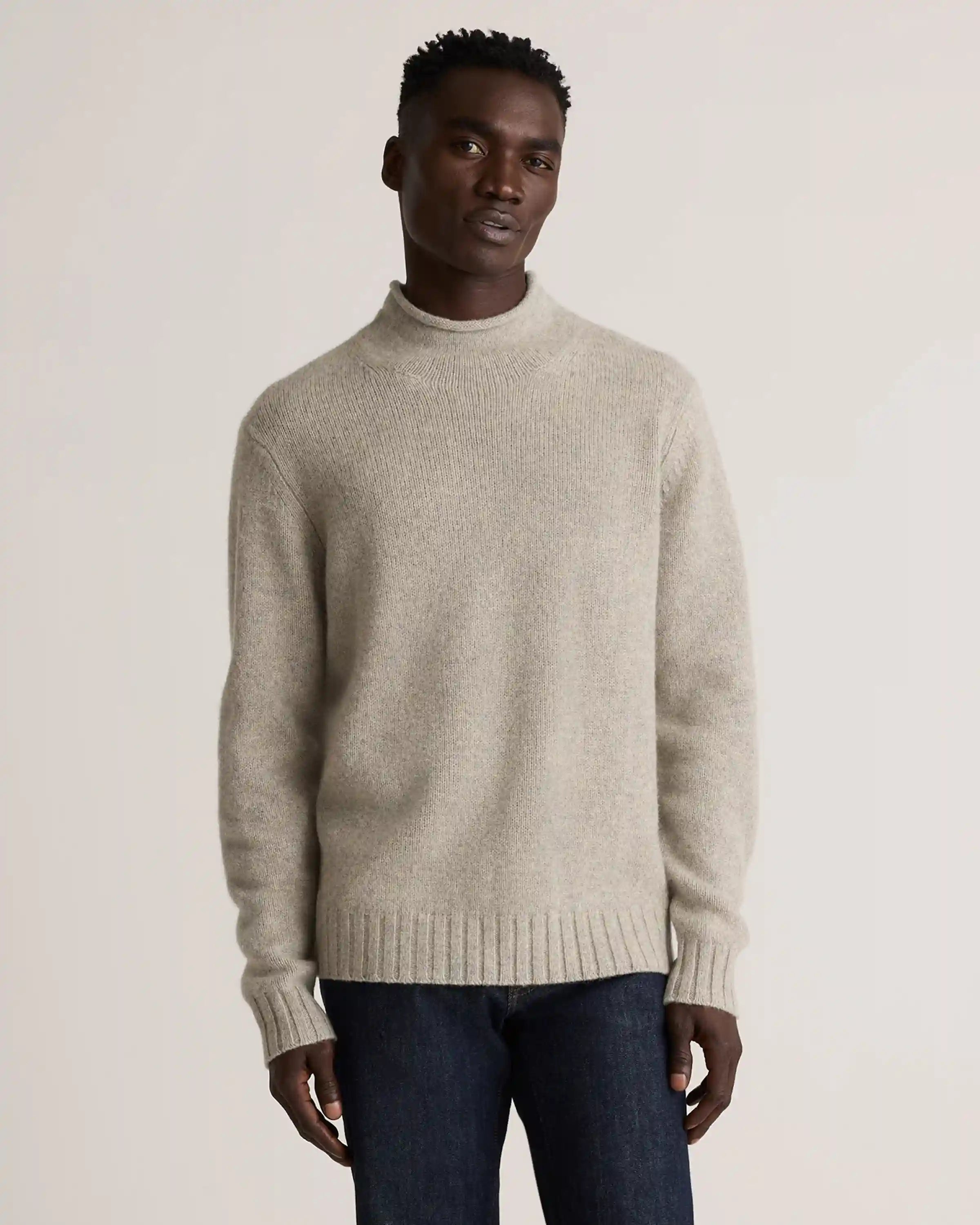 100% Yak Wool Roll Neck Sweater