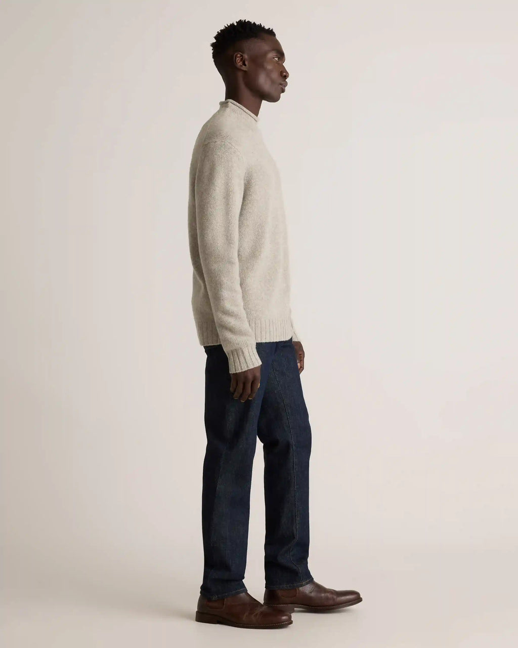100% Yak Wool Roll Neck Sweater