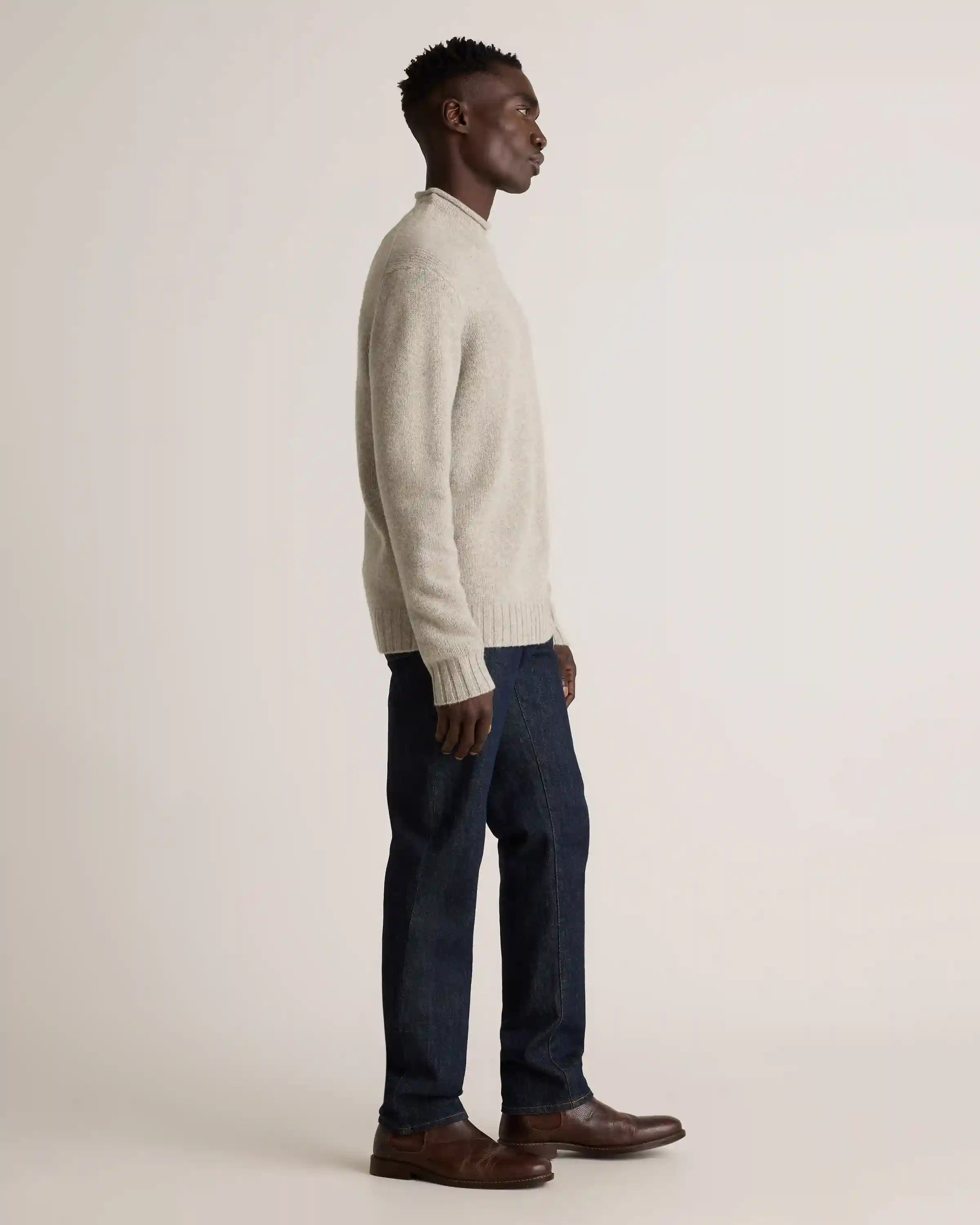 100% Yak Wool Roll Neck Sweater