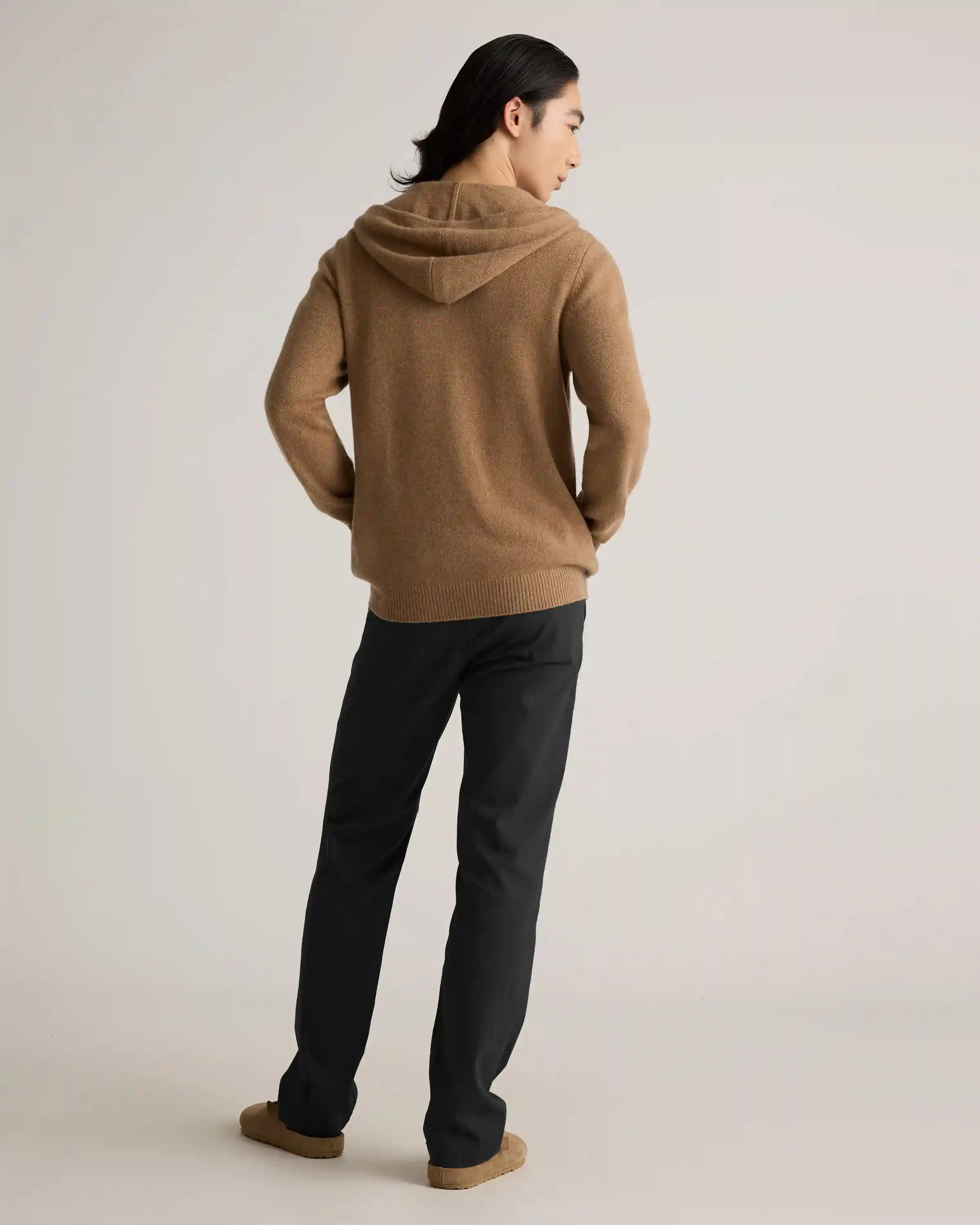 Mongolian Cashmere Full-Zip Hoodie