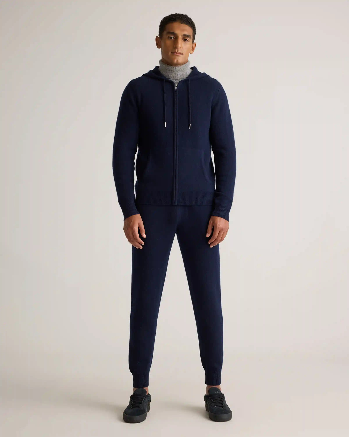 Mongolian Cashmere Full-Zip Hoodie
