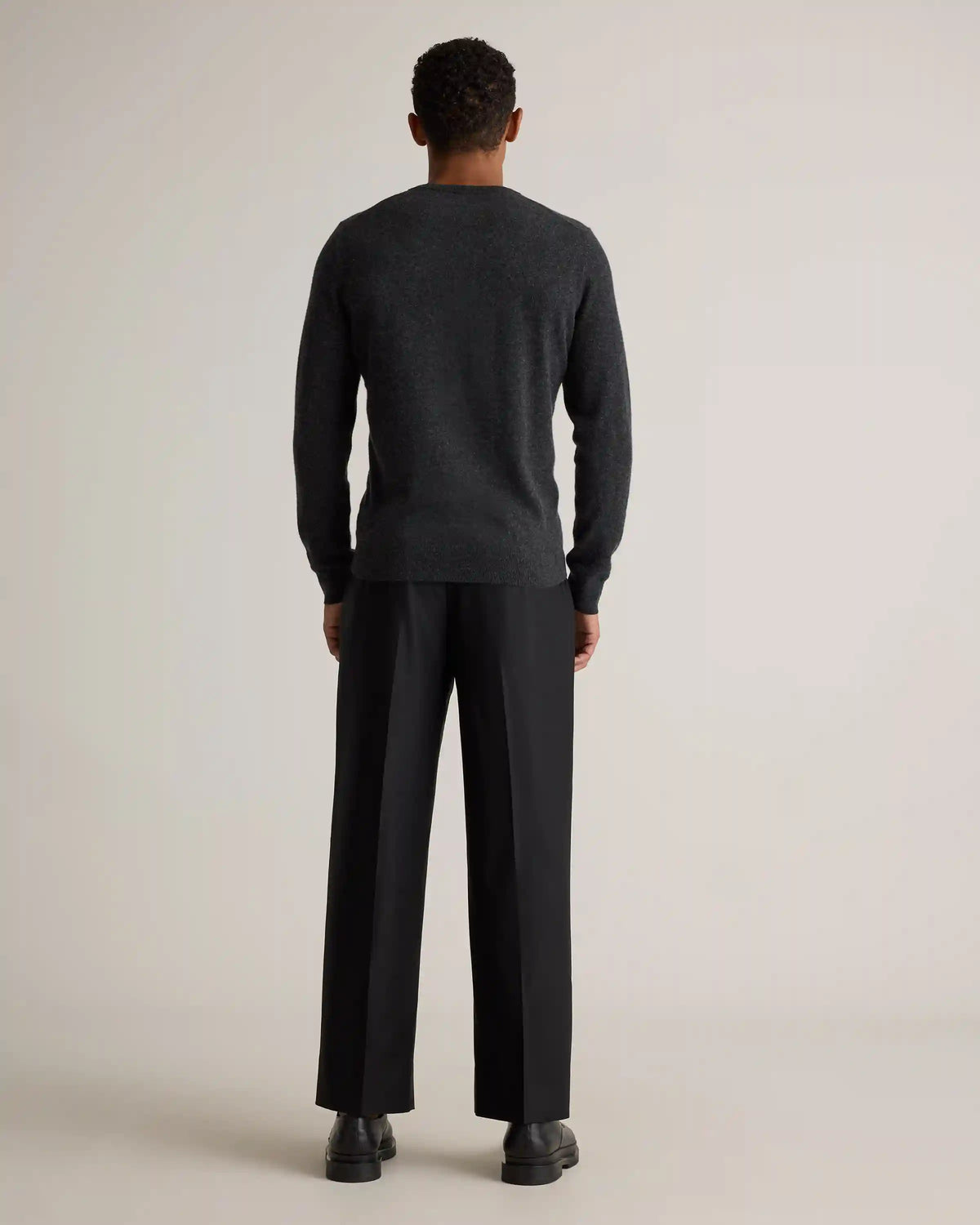 Mongolian Cashmere V-Neck Sweater