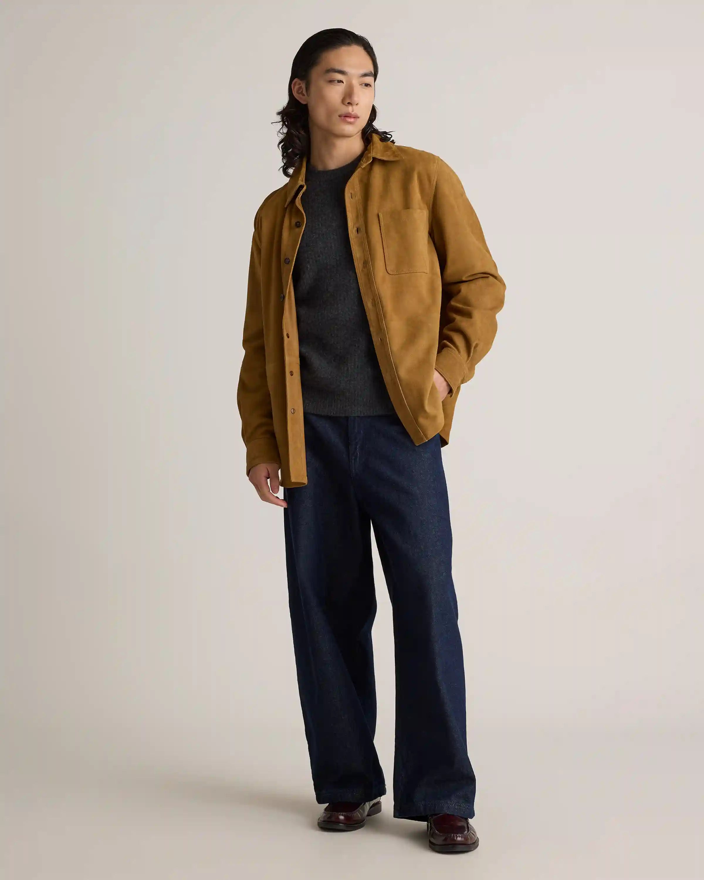 Mongolian Spring Cashmere Fisherman Crewneck Sweater