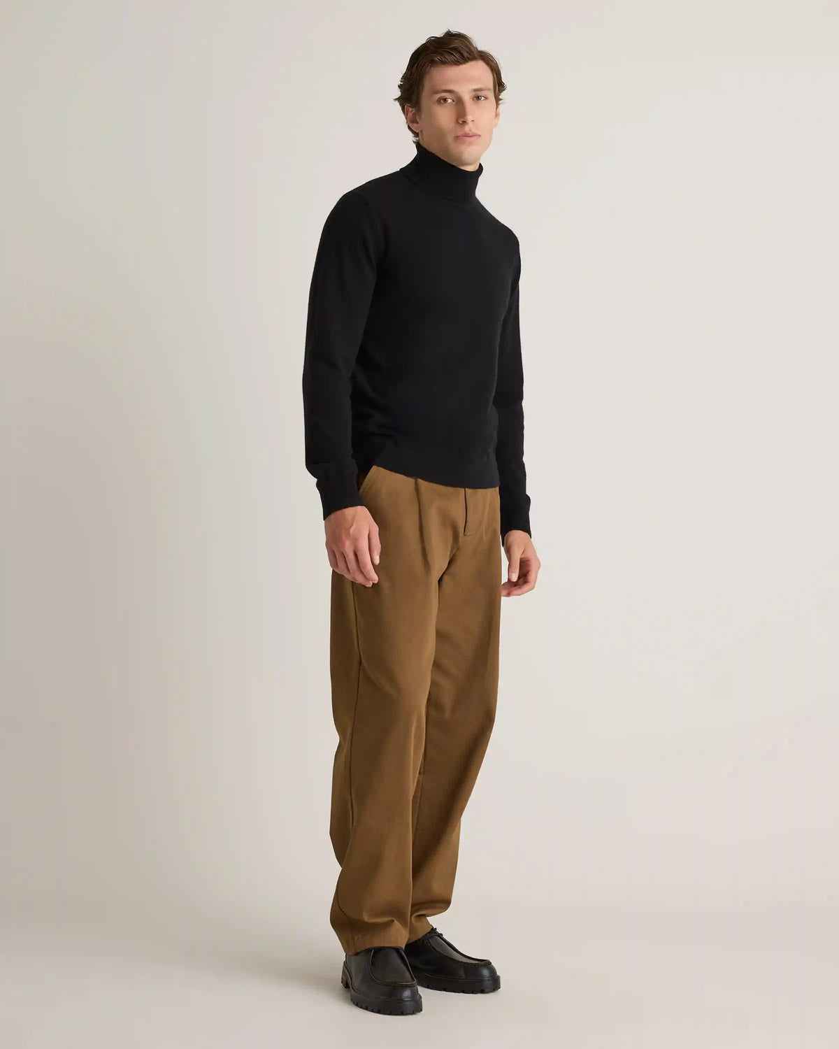 Mongolian Spring Cashmere Turtleneck Sweater