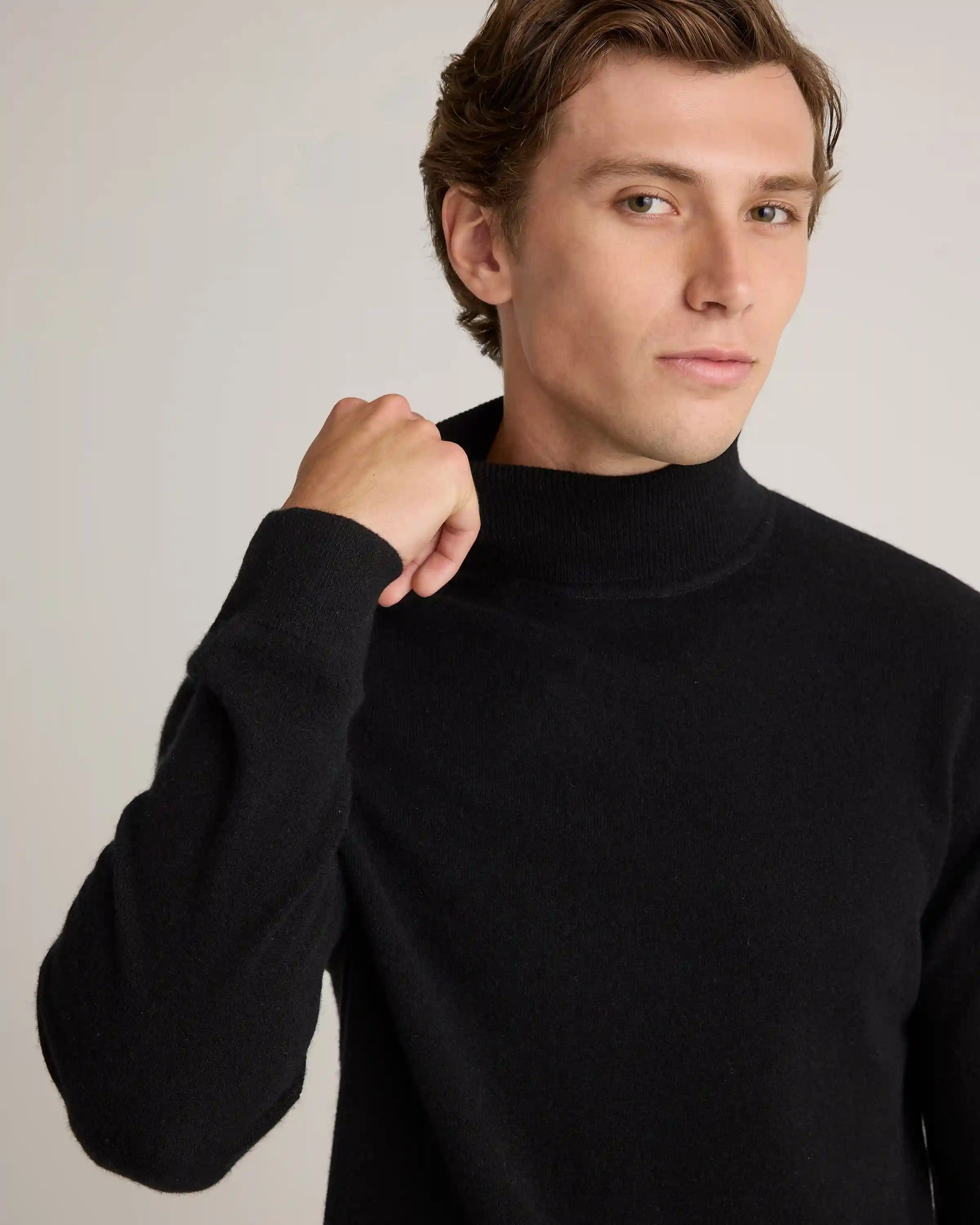 Mongolian Spring Cashmere Turtleneck Sweater