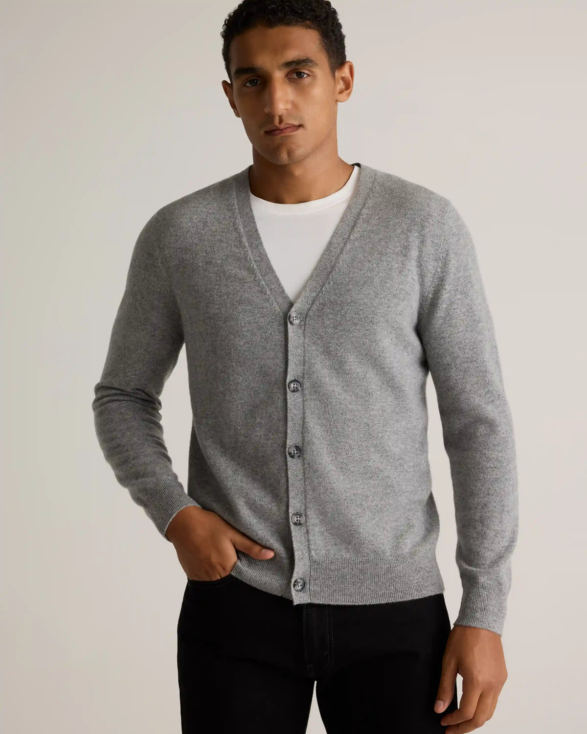 Mongolian Cashmere Cardigan Sweater