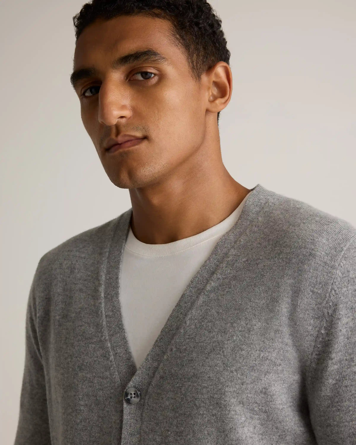 Mongolian Cashmere Cardigan Sweater