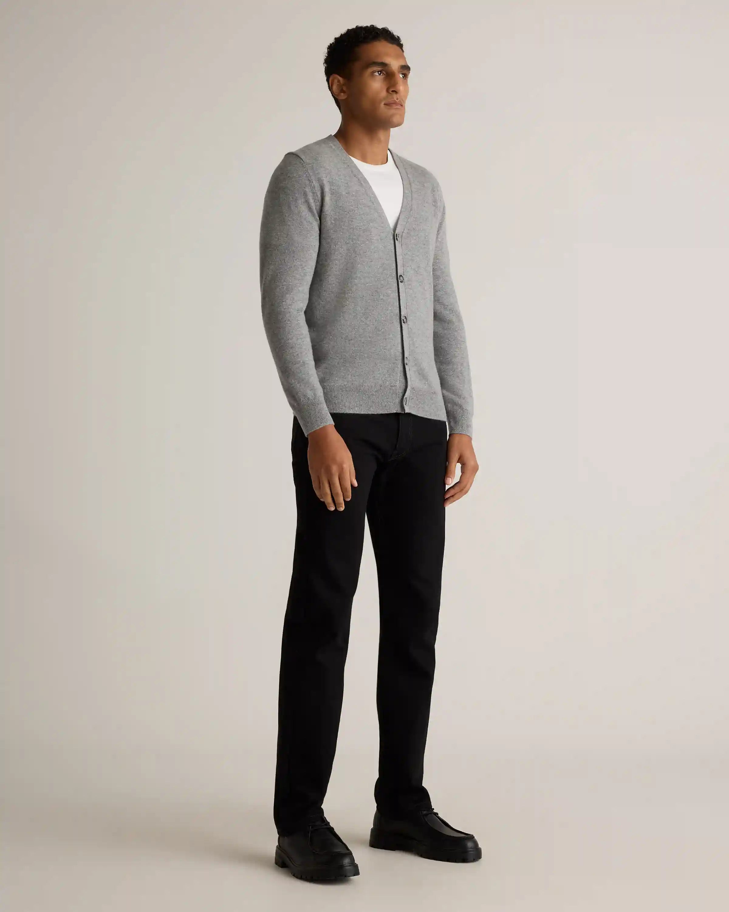 Mongolian Cashmere Cardigan Sweater