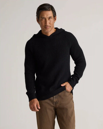 Mongolian Cashmere Fisherman Pullover Hoodie