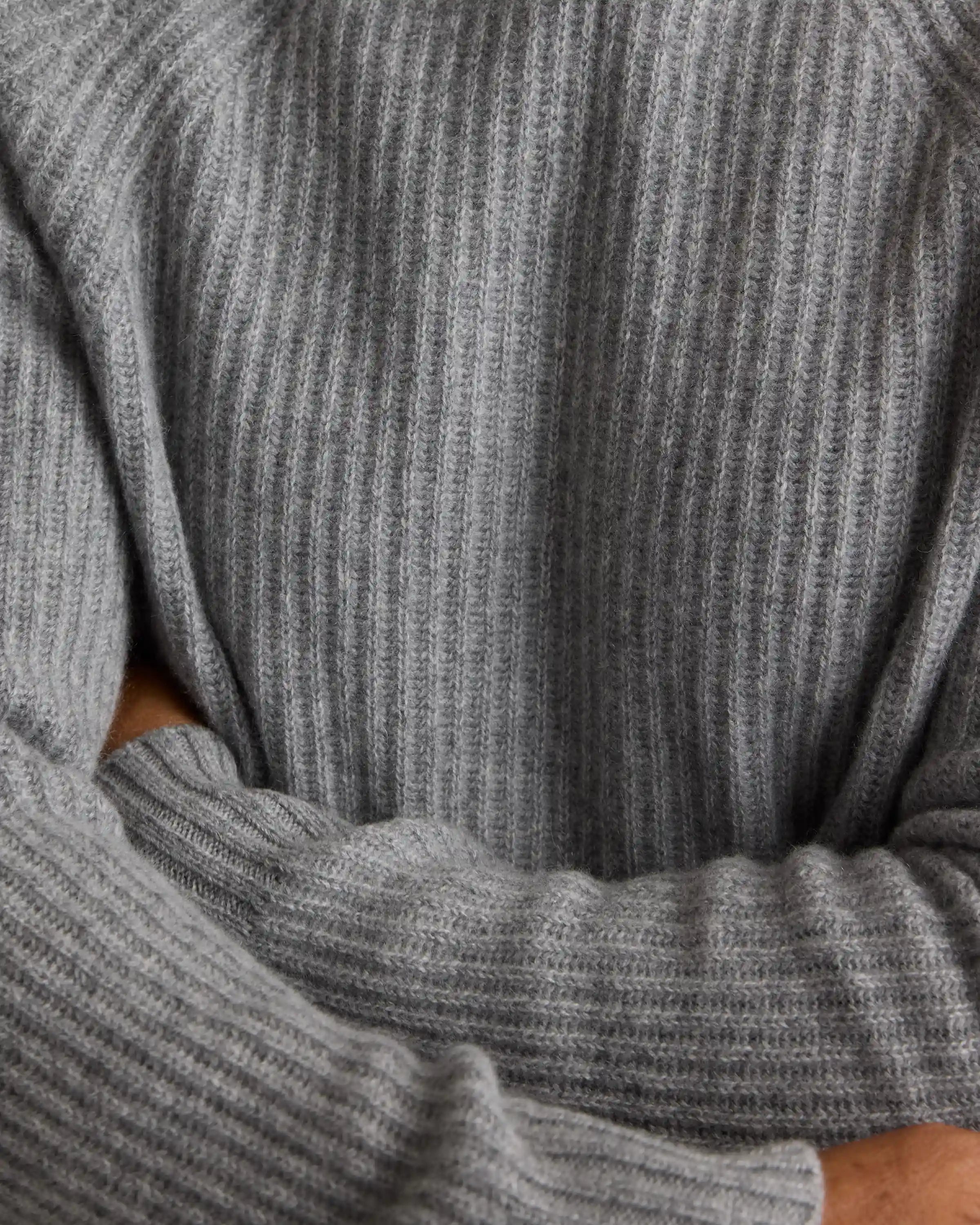 Mongolian Cashmere Fisherman Pullover Hoodie