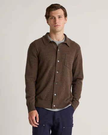 Mongolian Cashmere Button Down Sweater