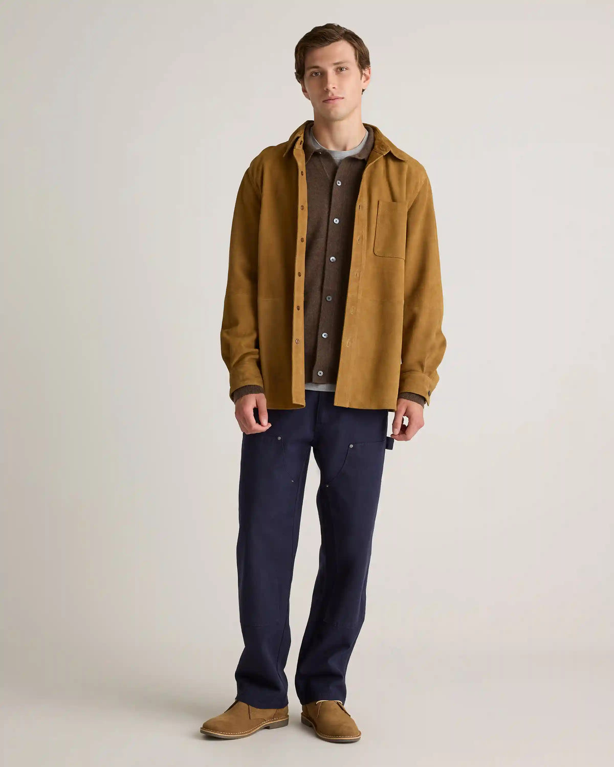 Mongolian Cashmere Button Down Sweater