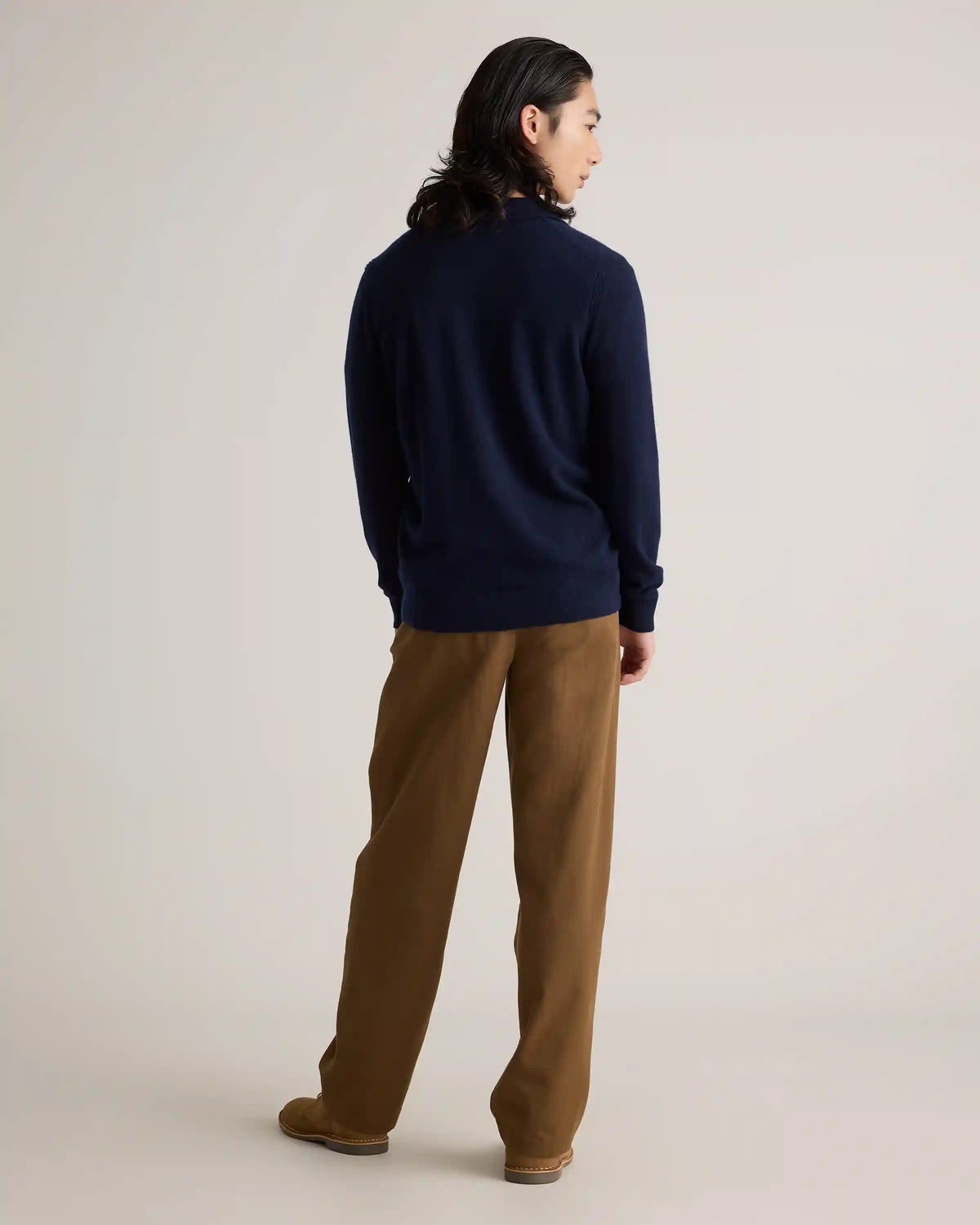 Mongolian Cashmere Button Down Sweater
