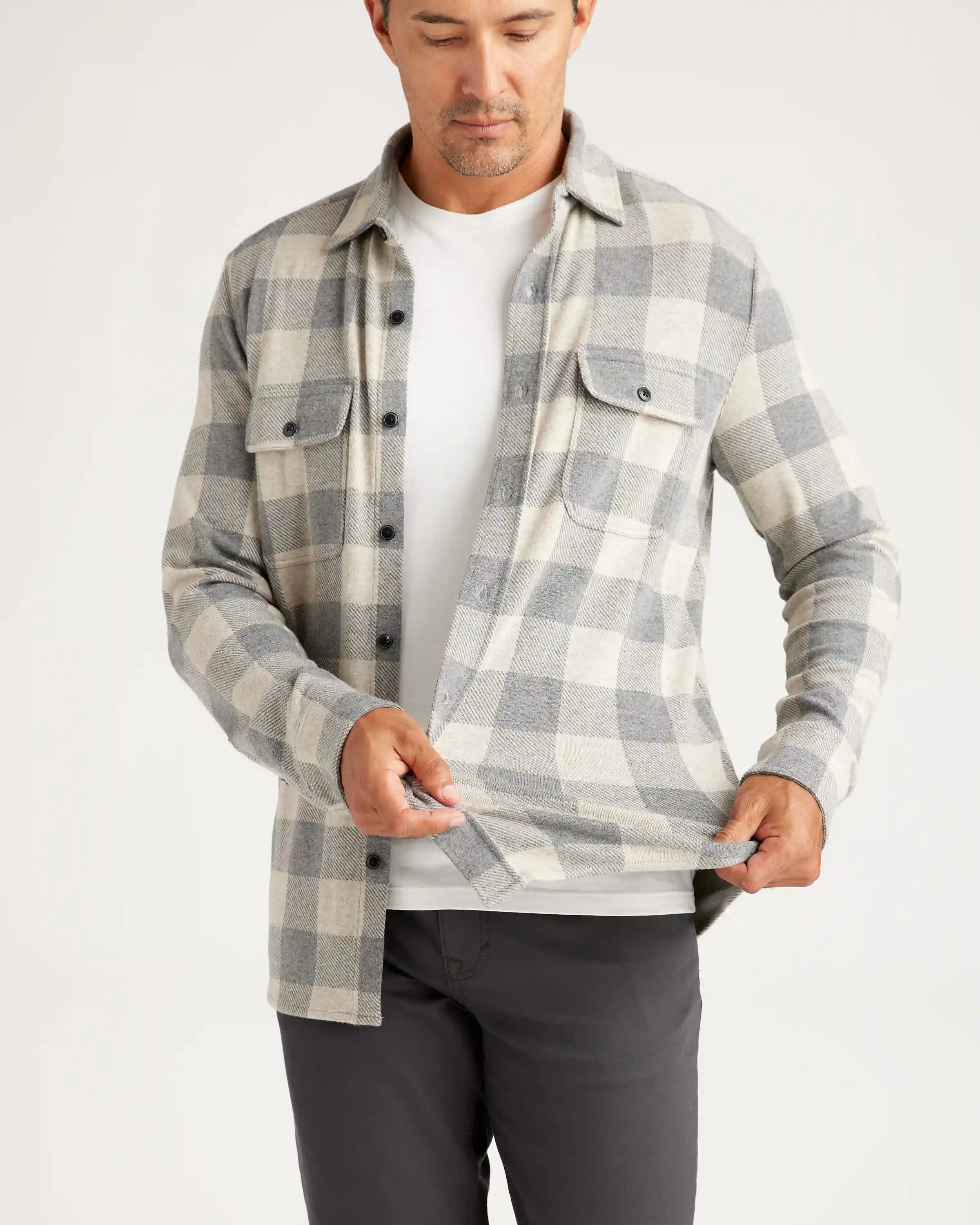 Stretch Sweater Fleece Shirt