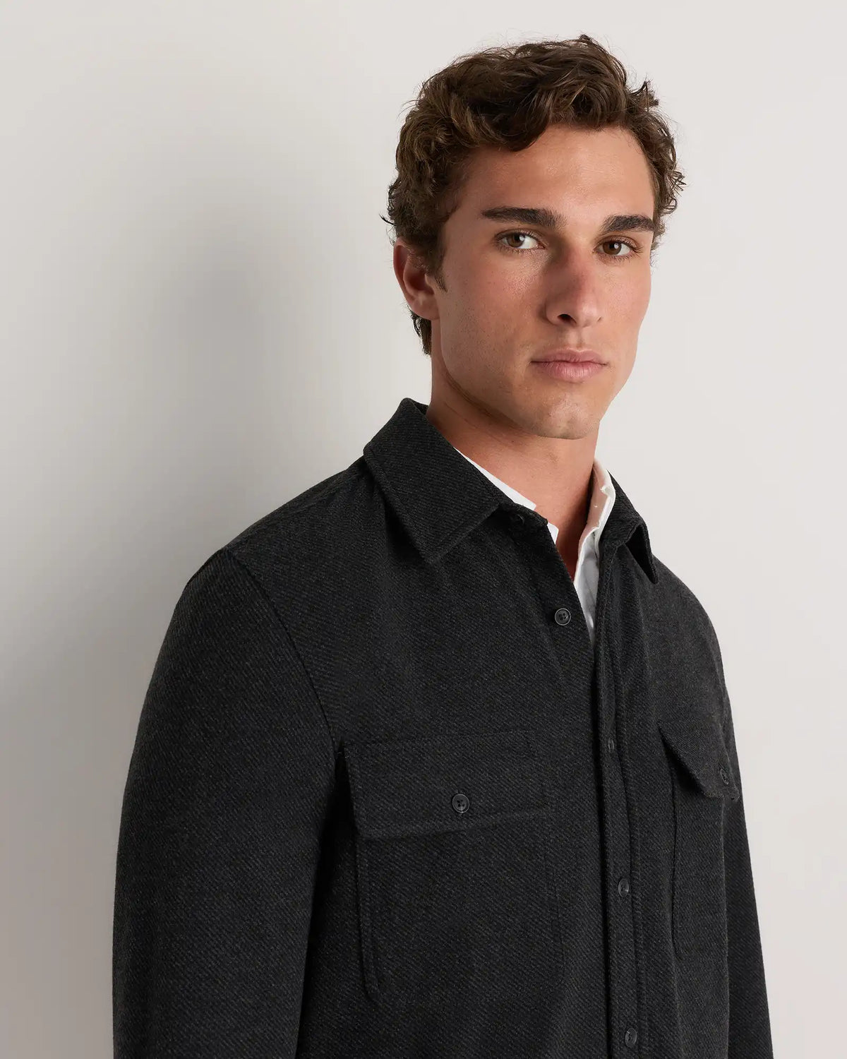 Stretch Sweater Fleece Shirt