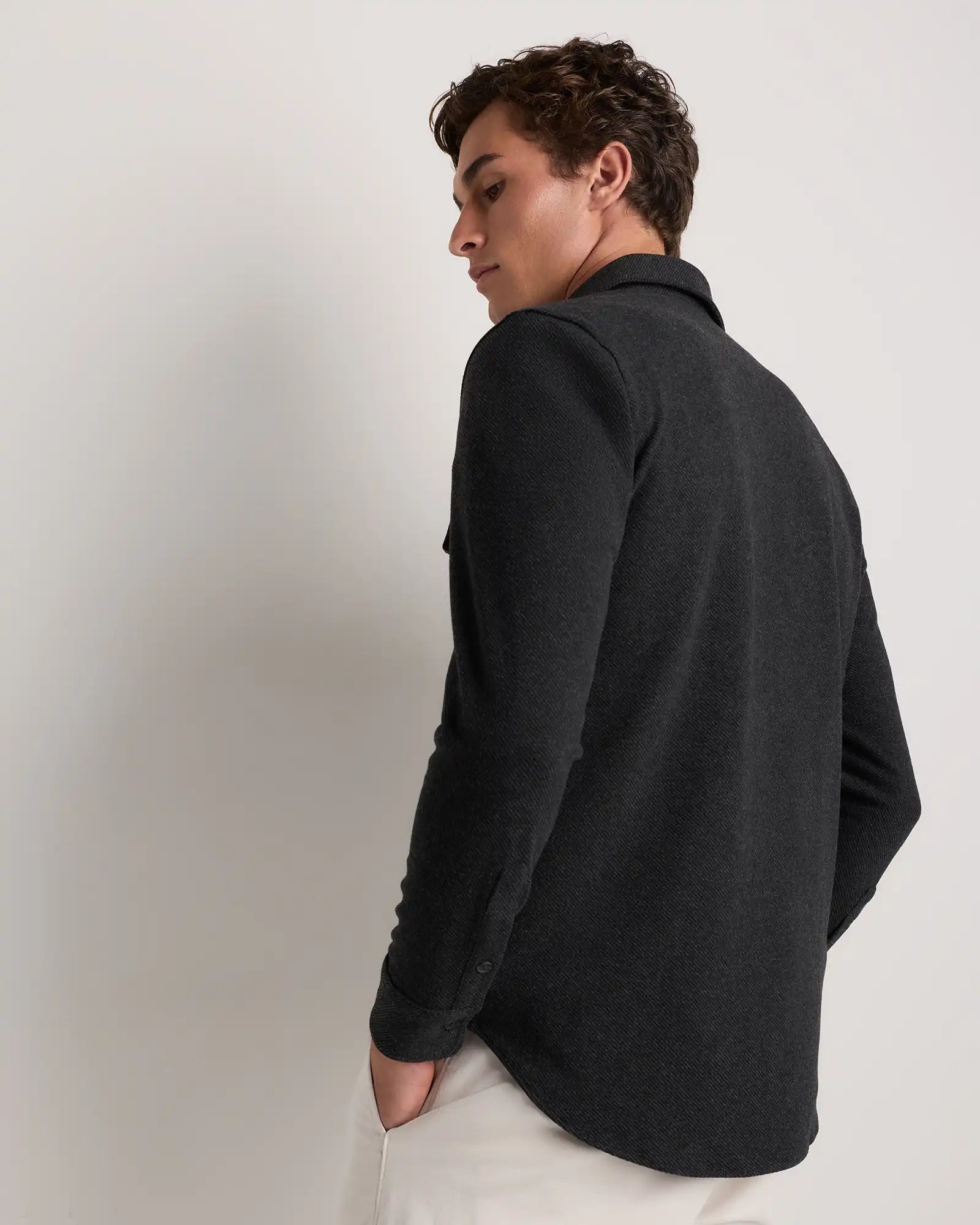Stretch Sweater Fleece Shirt