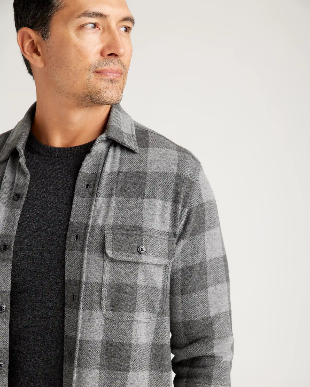 Stretch Sweater Fleece Shirt