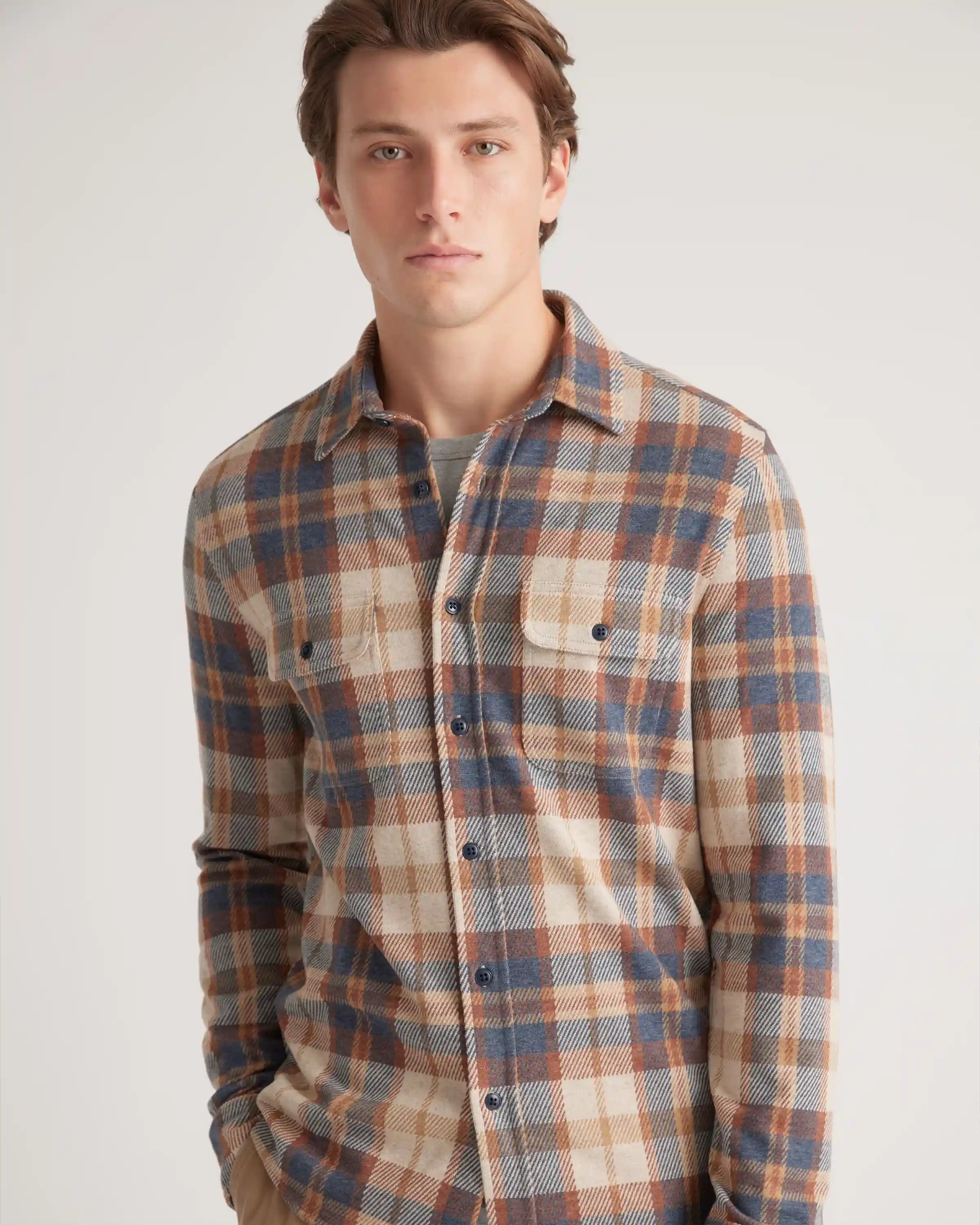 Stretch Sweater Fleece Shirt