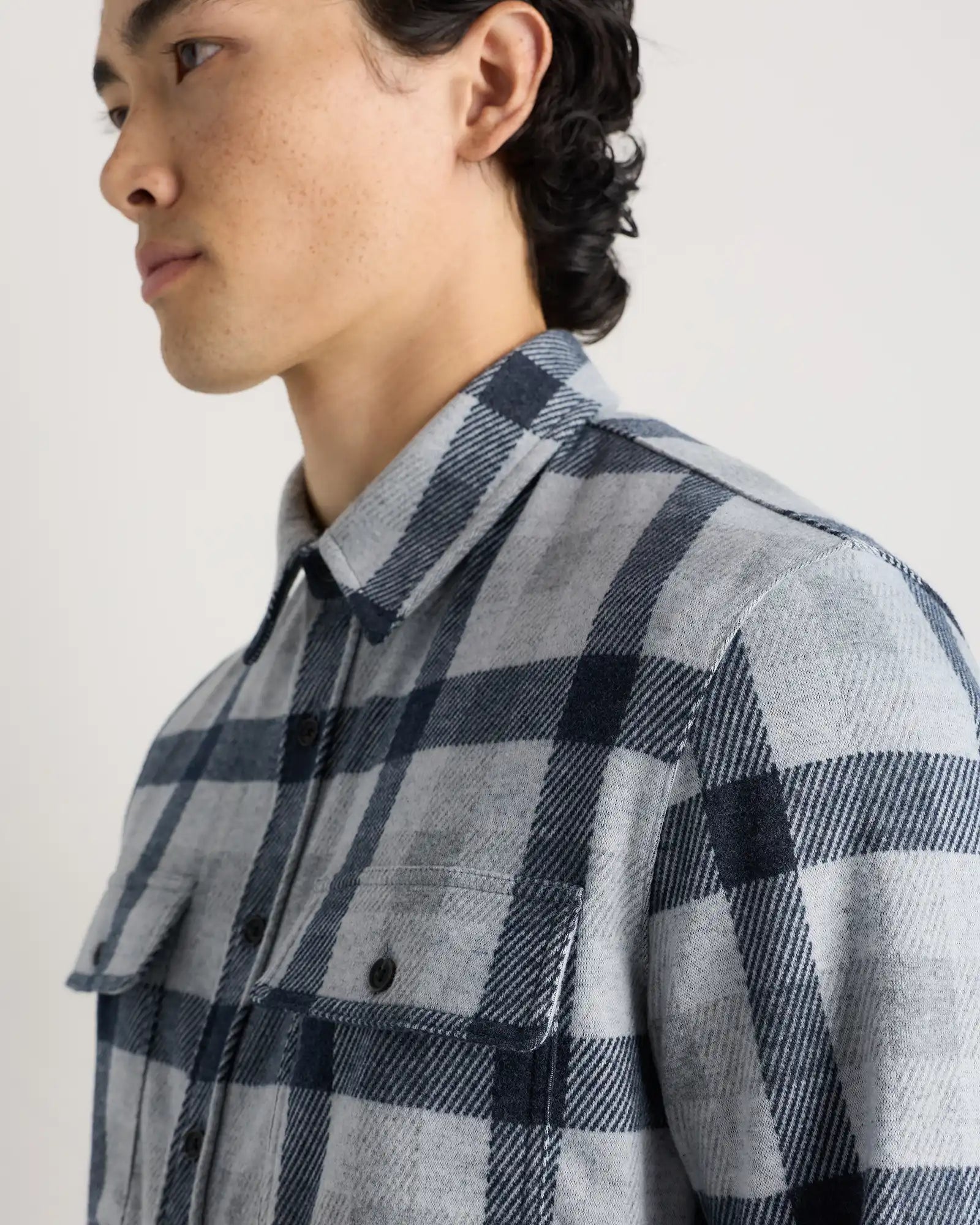 Stretch Sweater Fleece Shirt