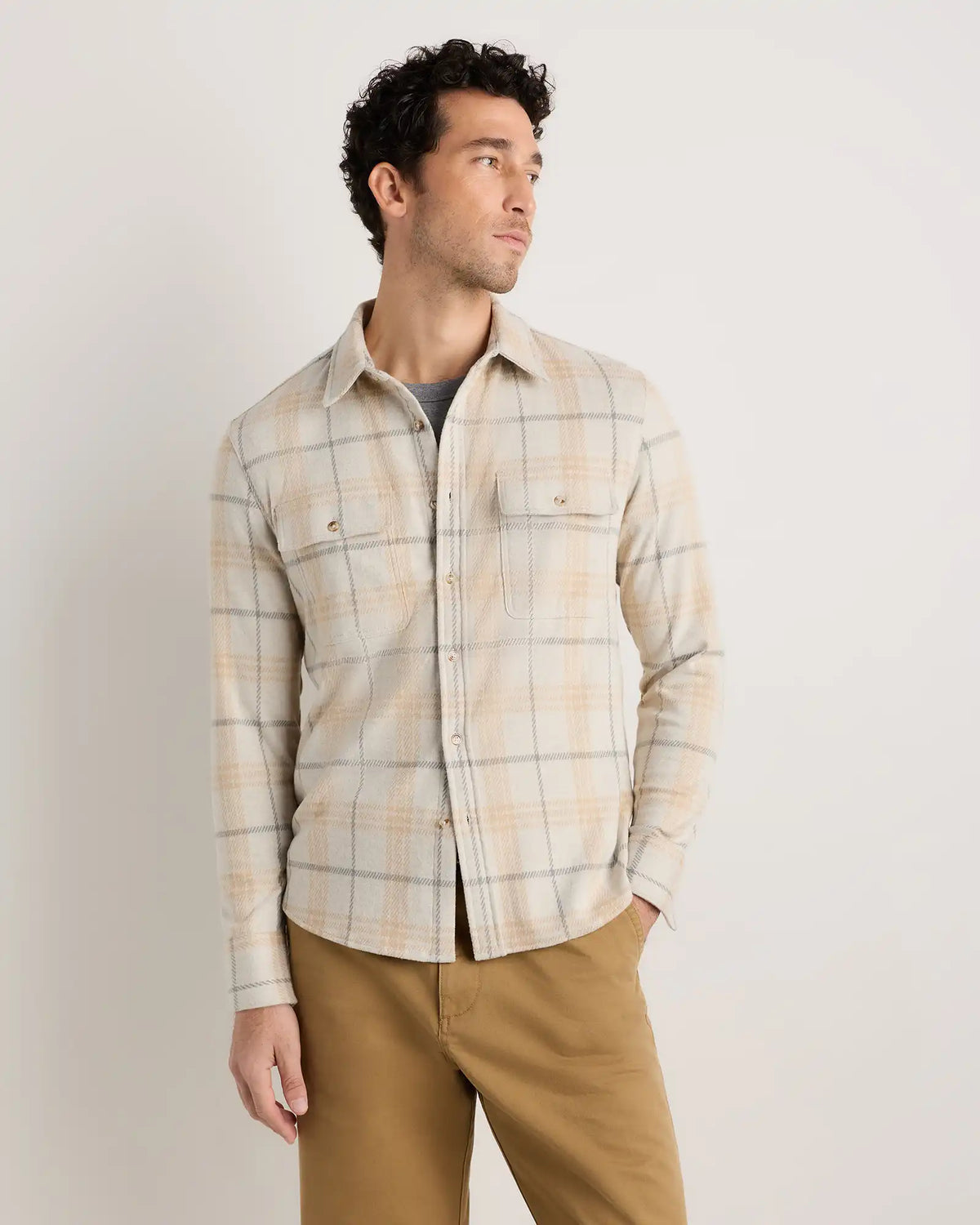 Stretch Sweater Fleece Shirt