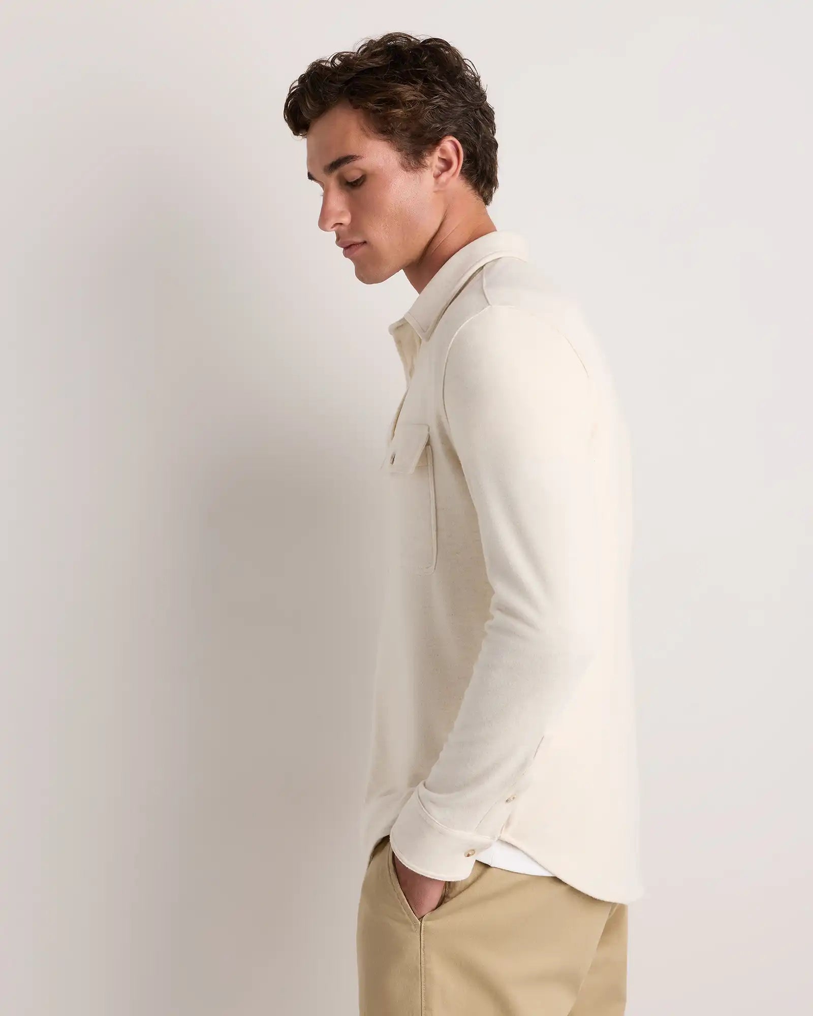 Stretch Sweater Fleece Shirt