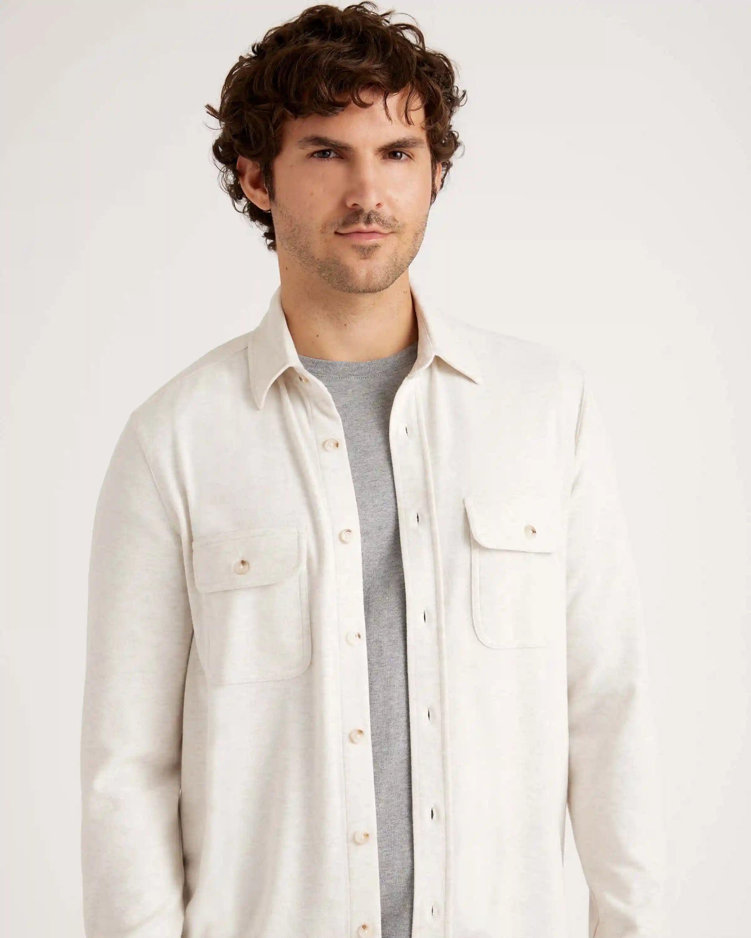 Stretch Sweater Fleece Shirt