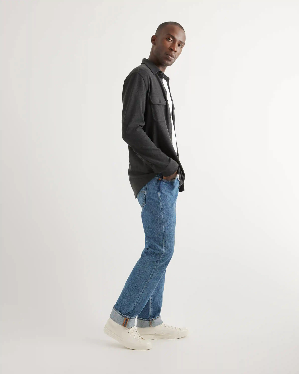 Stretch Sweater Fleece Shirt