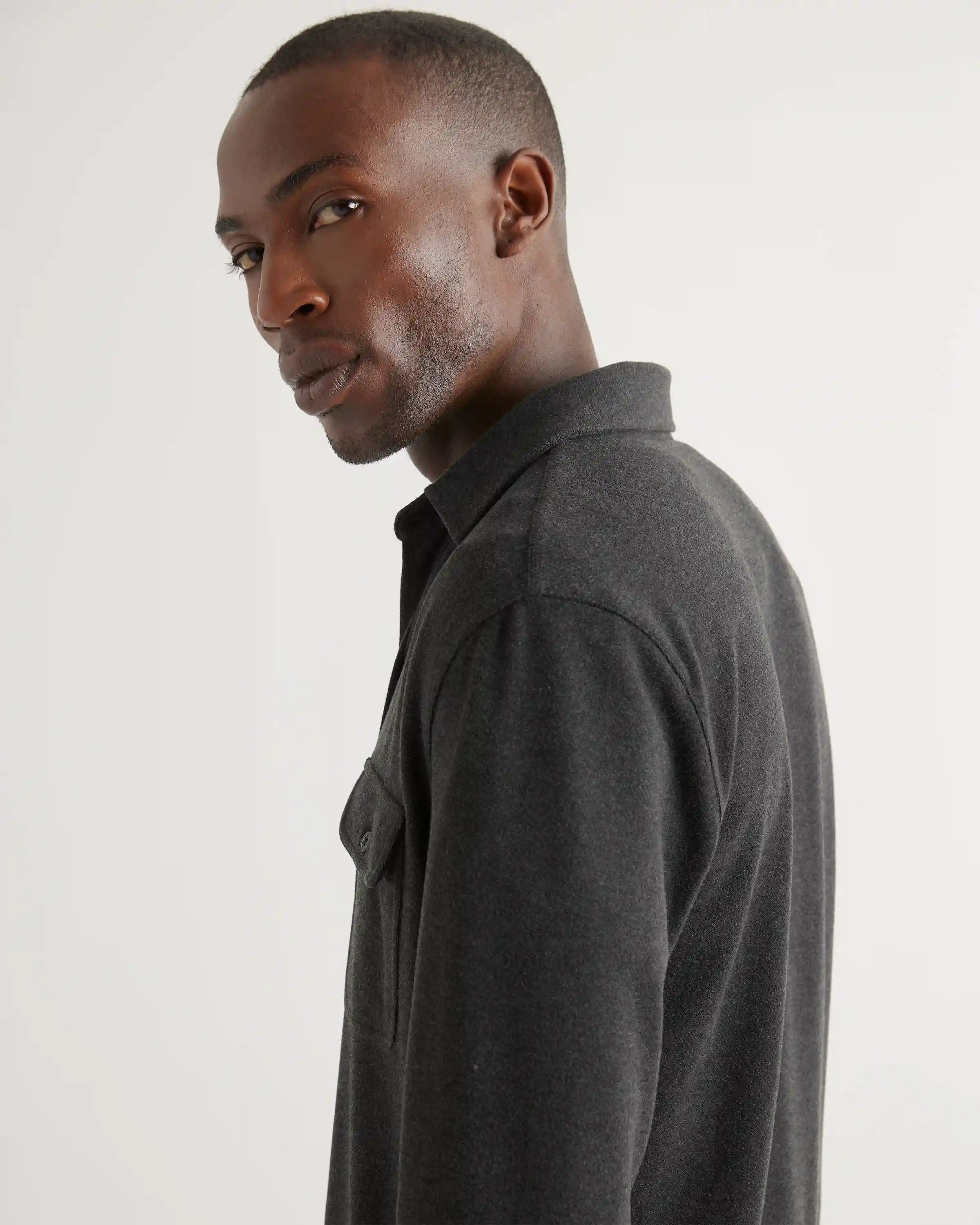 Stretch Sweater Fleece Shirt
