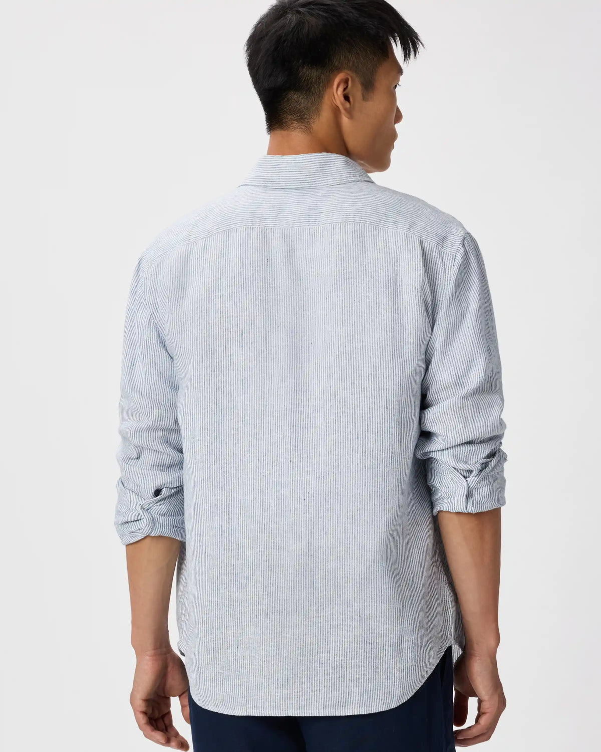 100% European Linen Relaxed Long Sleeve Shirt