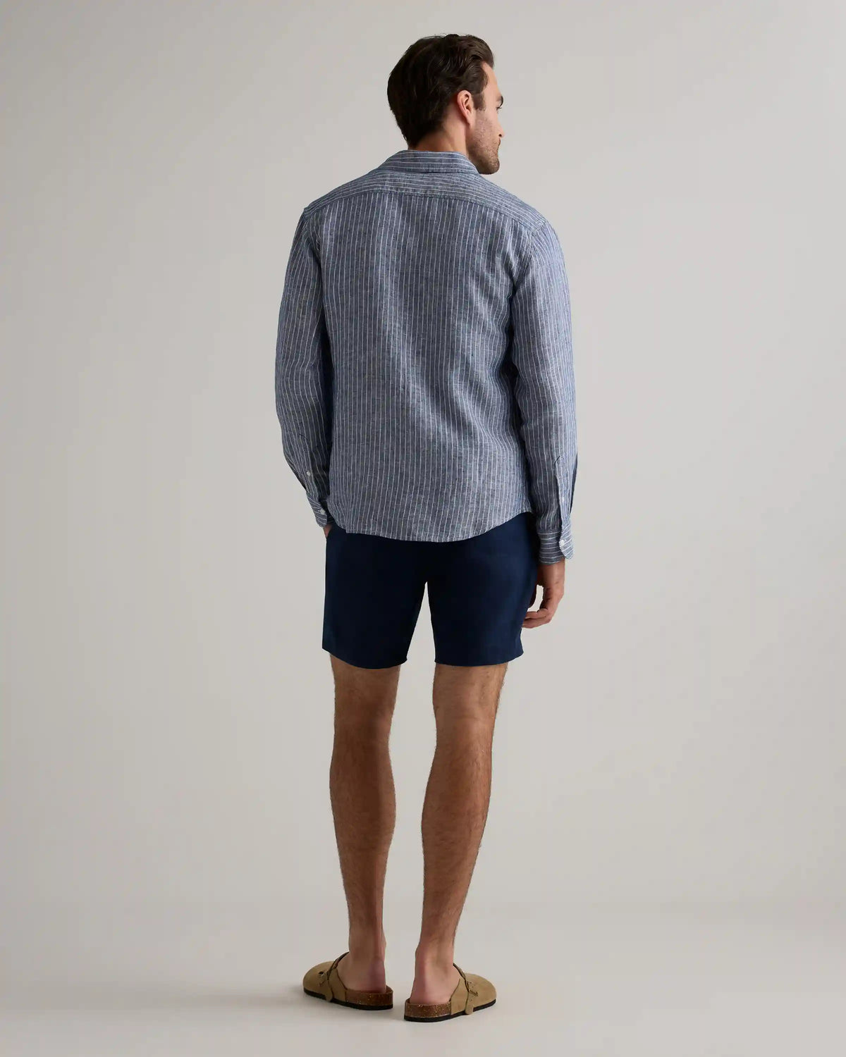 100% European Linen Relaxed Long Sleeve Shirt