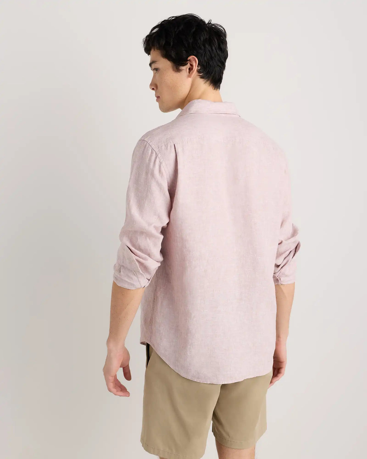 100% European Linen Relaxed Long Sleeve Shirt