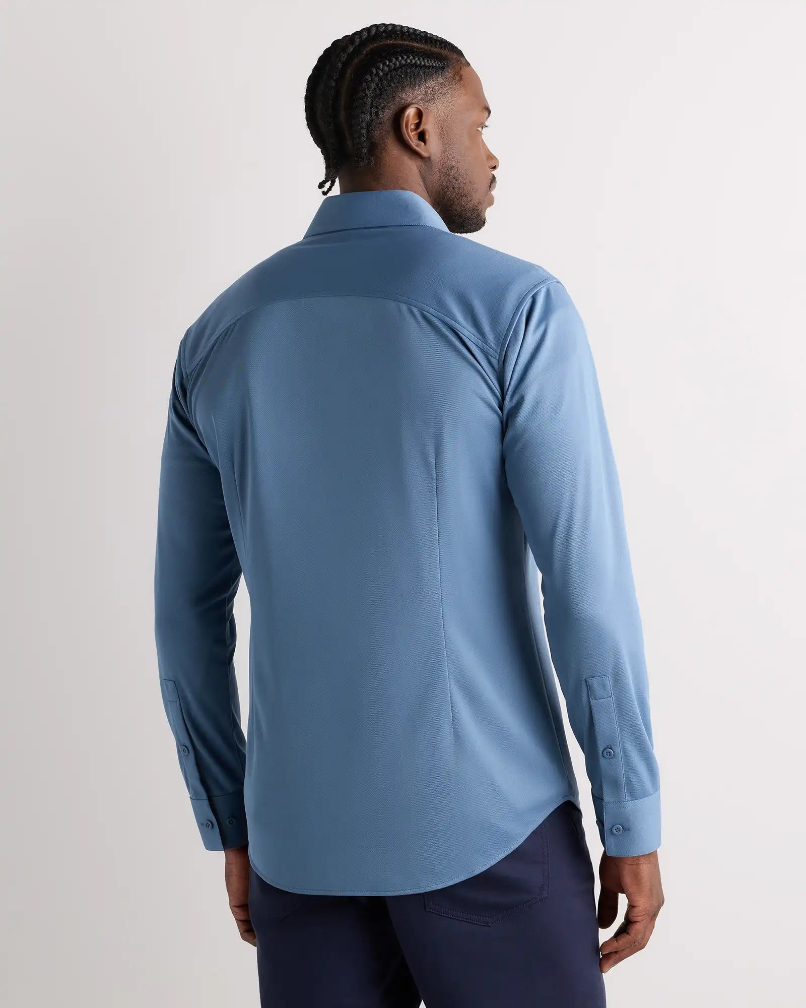 Commuter Stretch Pique Long Sleeve Button Down
