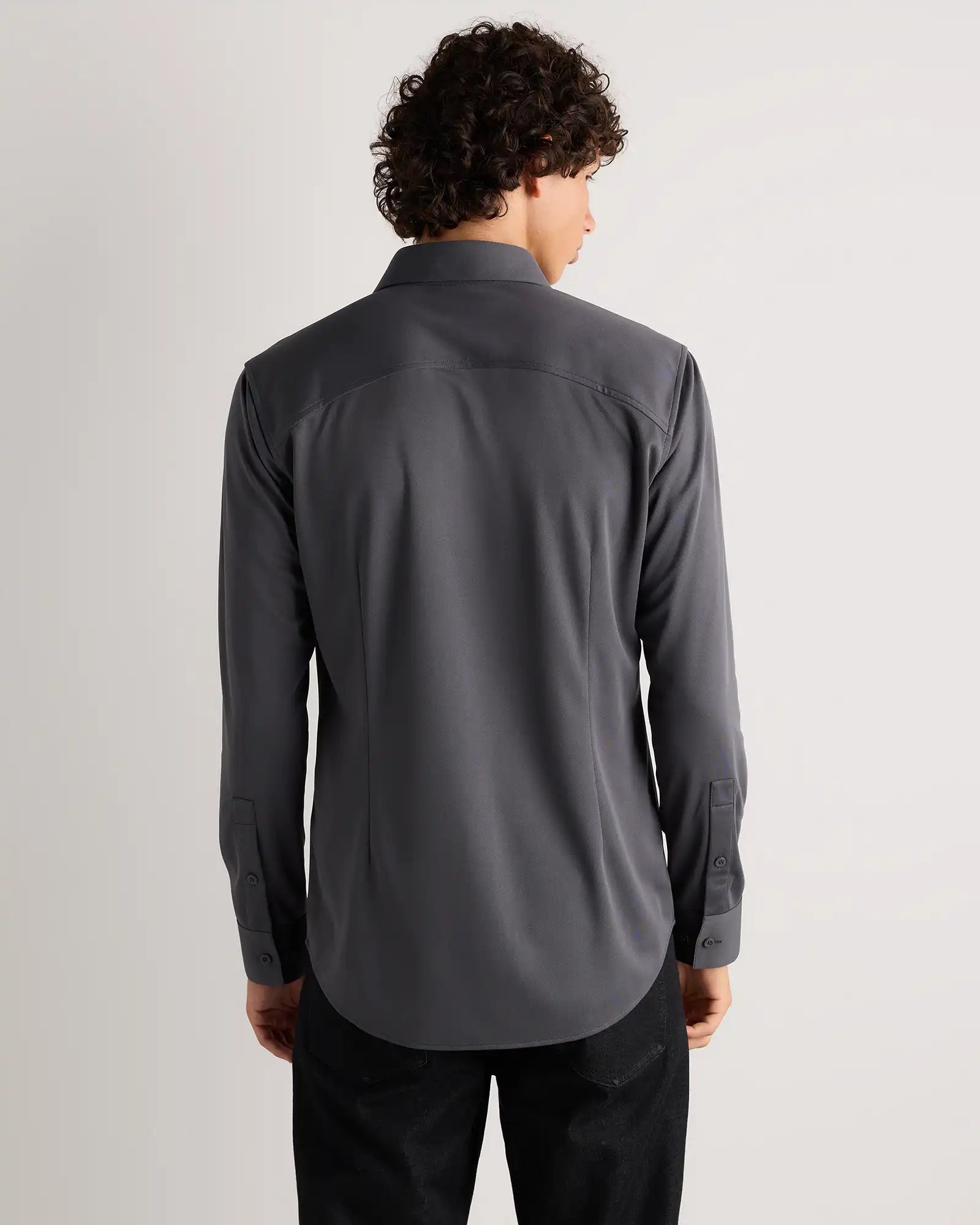 Commuter Stretch Pique Long Sleeve Button Down