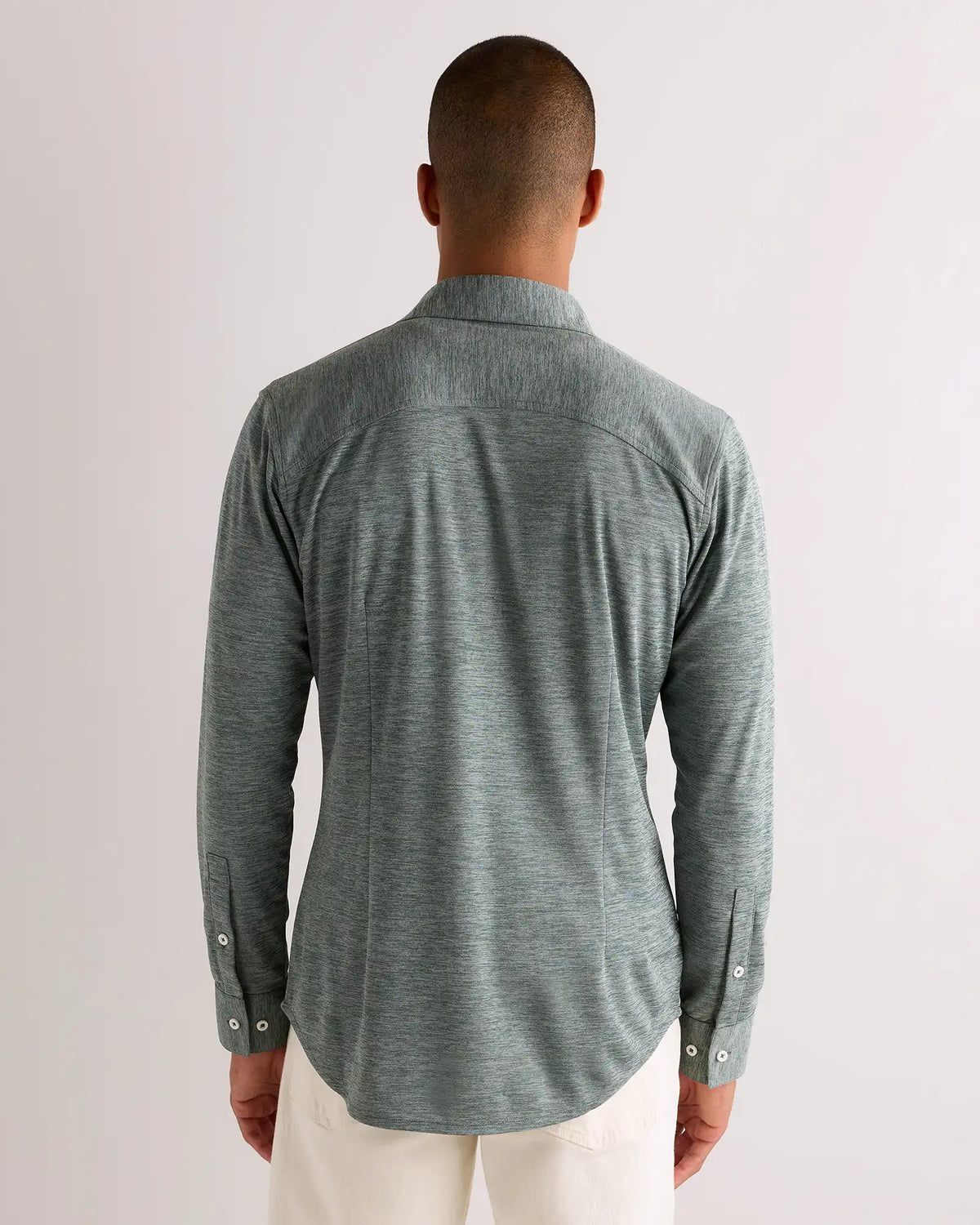 Commuter Stretch Pique Long Sleeve Button Down