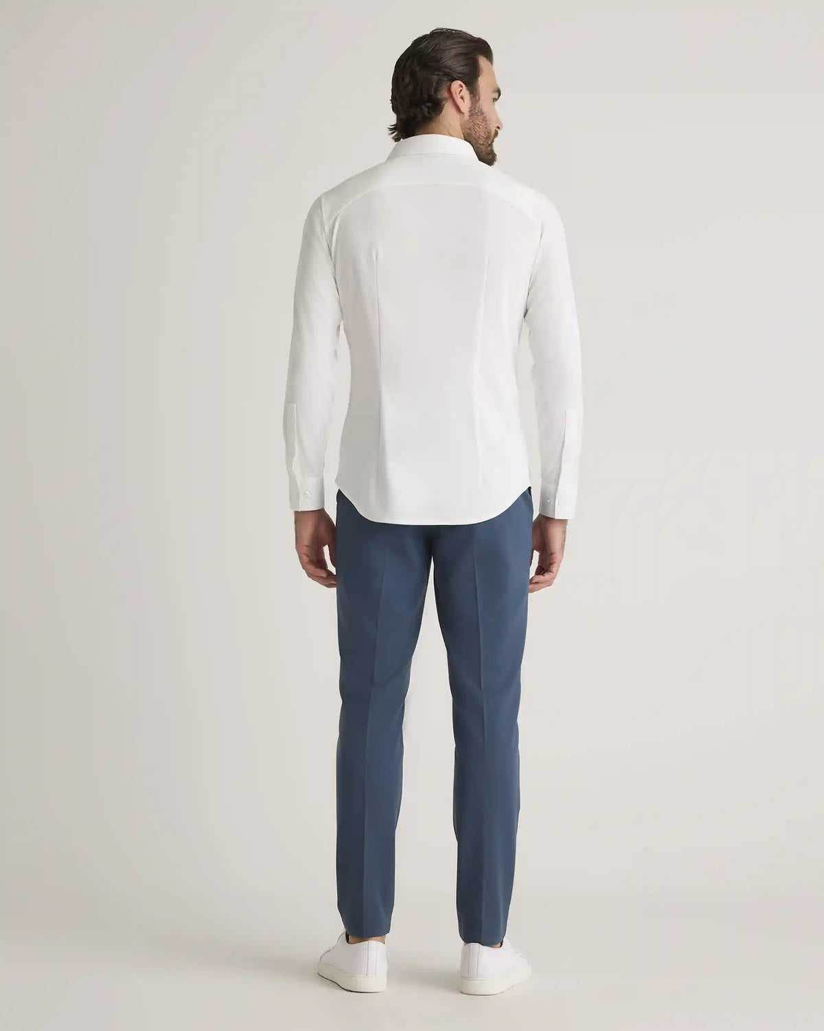 Commuter Stretch Pique Long Sleeve Button Down