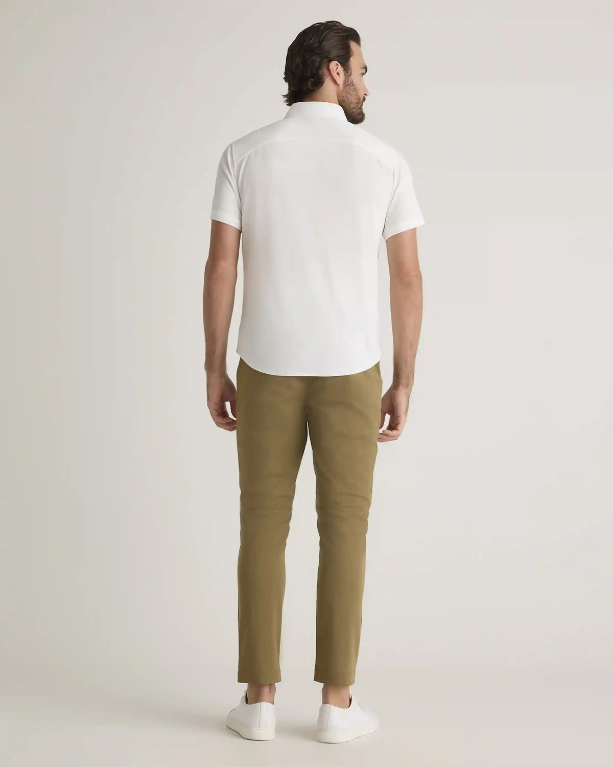 Commuter Stretch Pique Short Sleeve Button Down