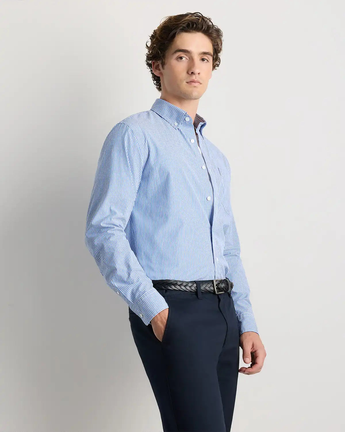 Organic Cotton Stretch Poplin Shirt