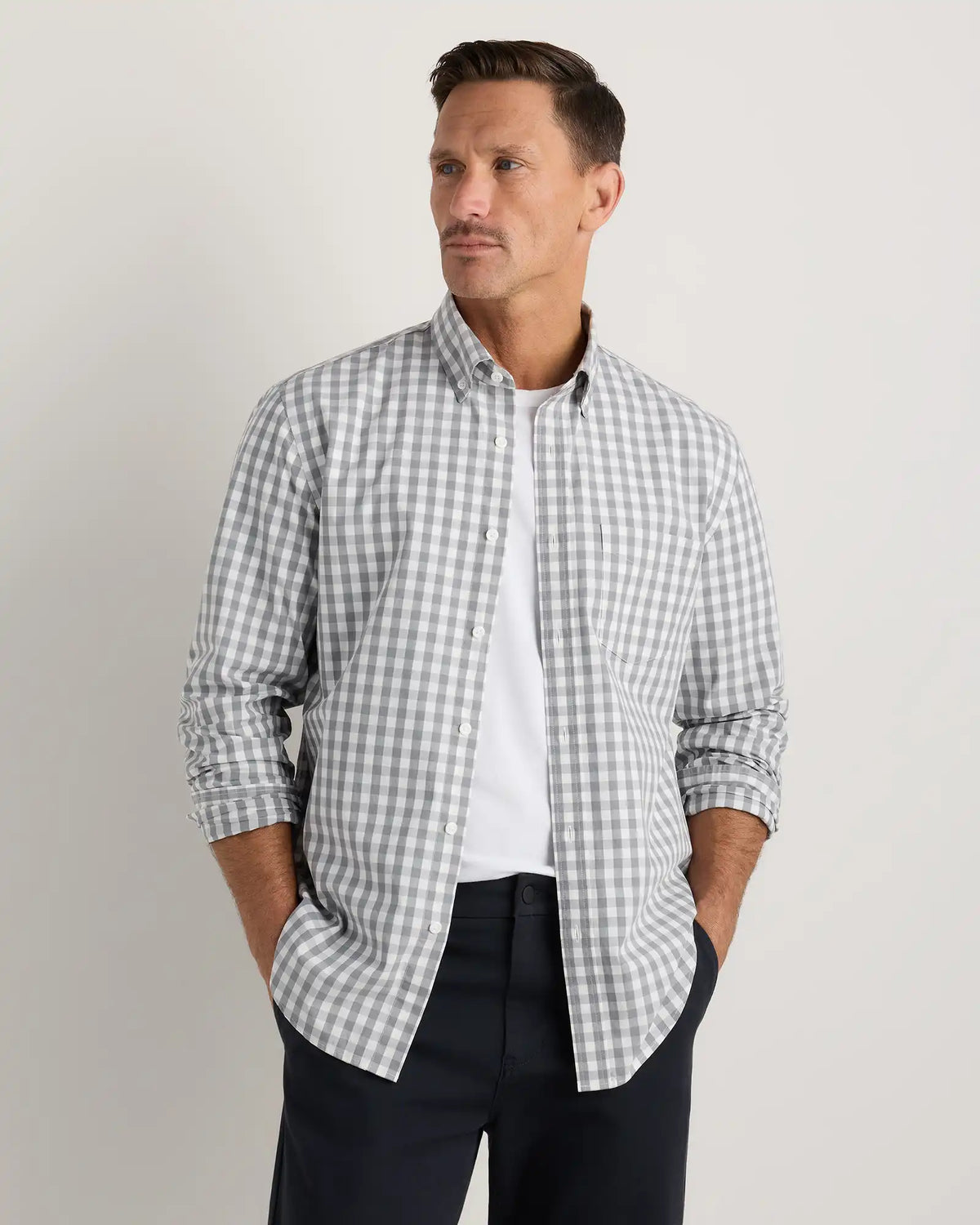 Organic Cotton Stretch Poplin Shirt