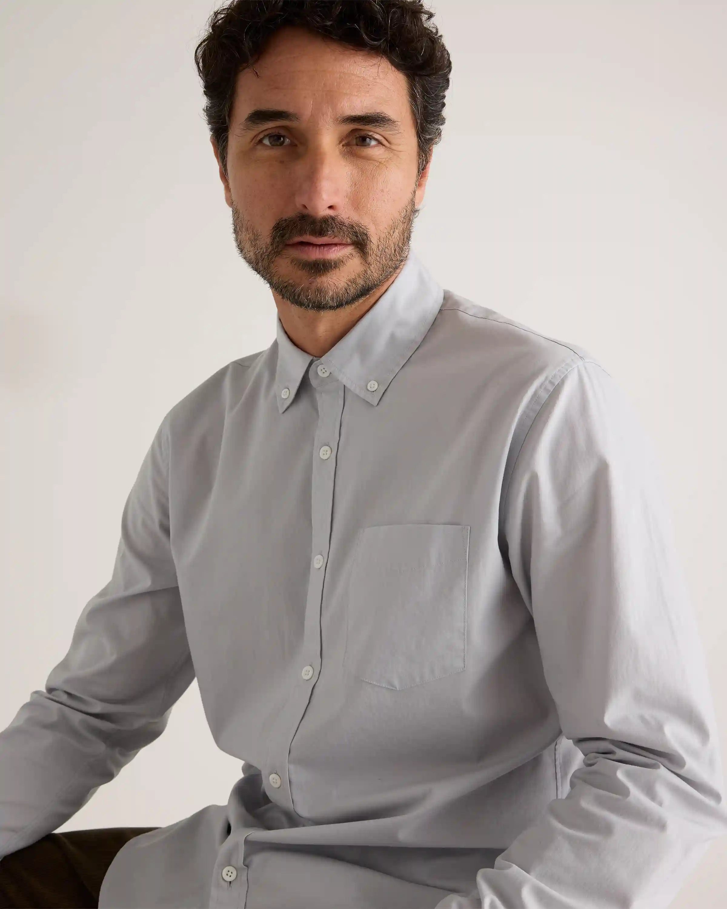 Organic Cotton Stretch Poplin Shirt